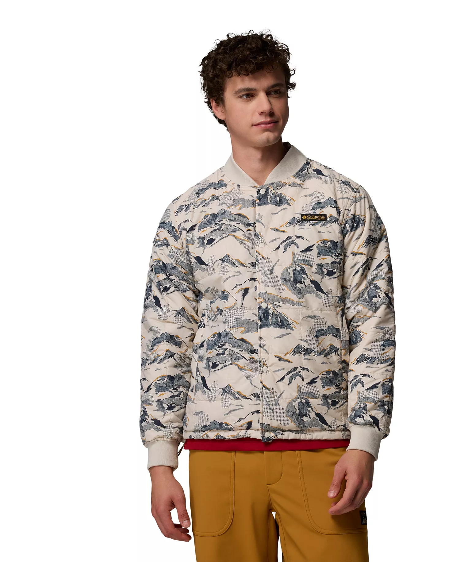 Men's High Cascades Interchange Reversible Bomber Jacket - Dark stone - M