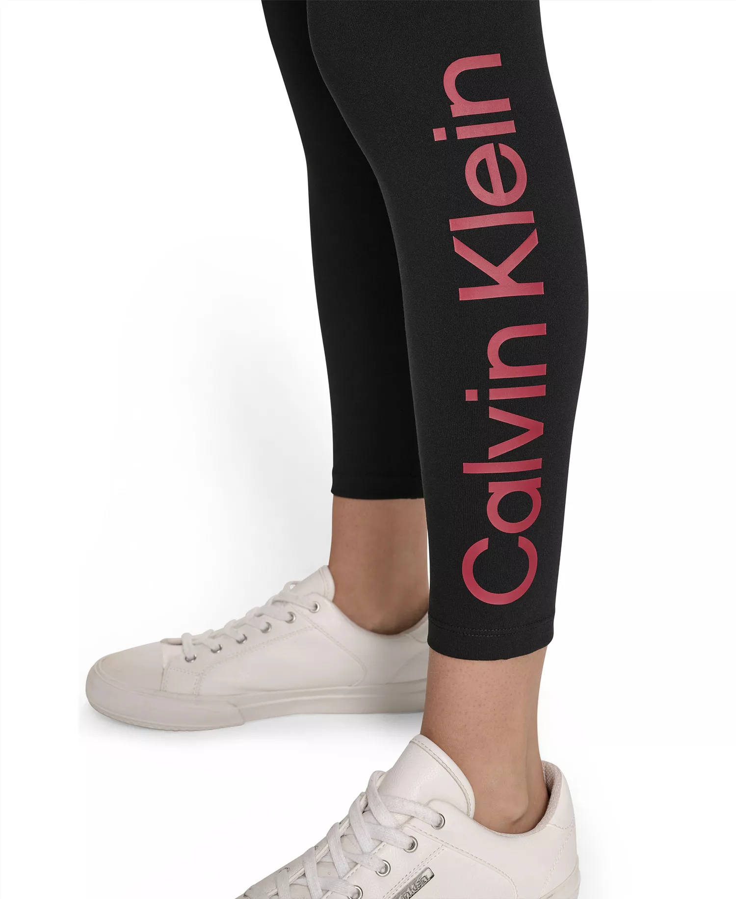 Women's High-Rise 7/8 Training Leggings - Black / Otherworld Red - M