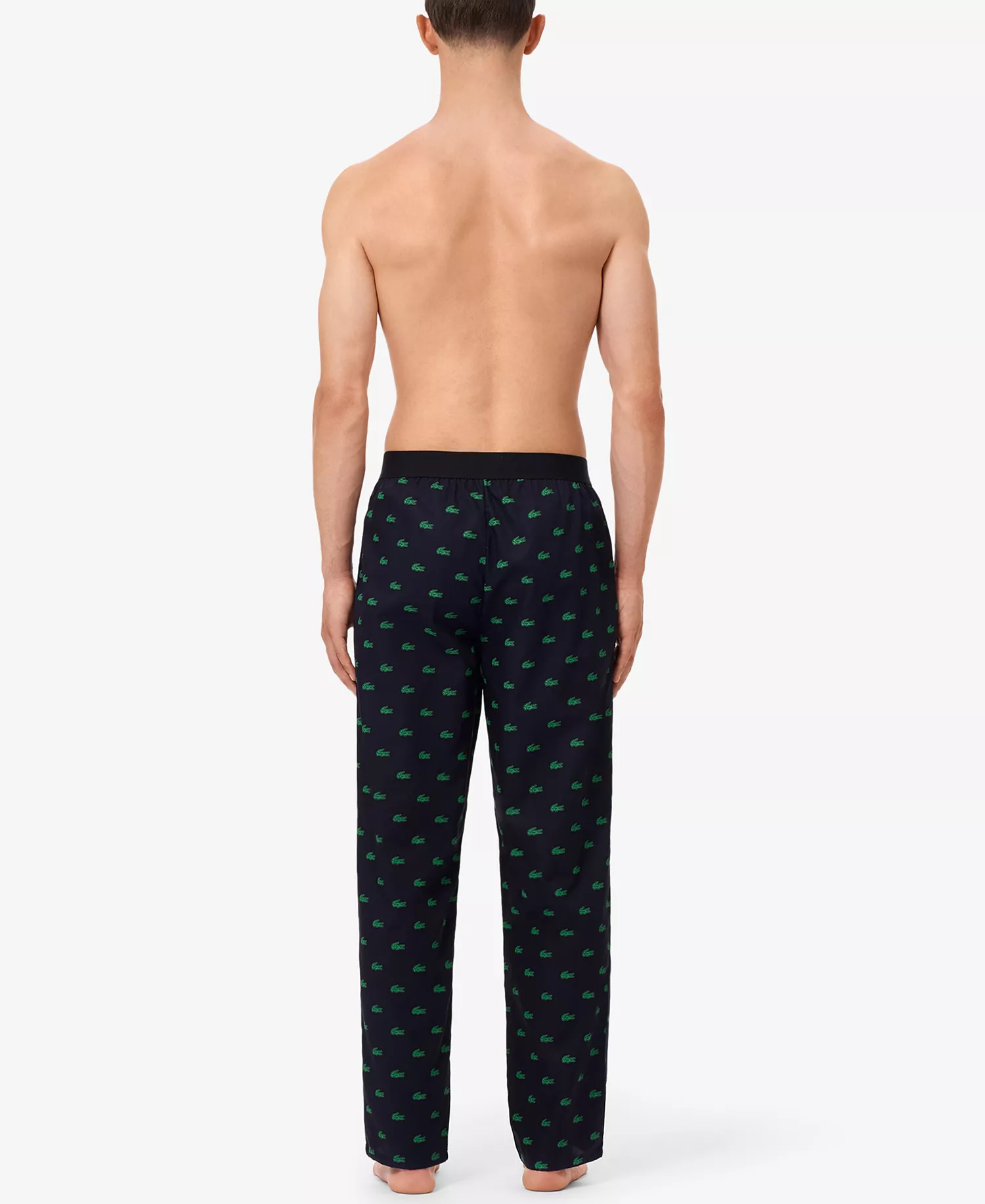 Men's Woven Logo Pajama Pants - Abysm/Green - 2XL