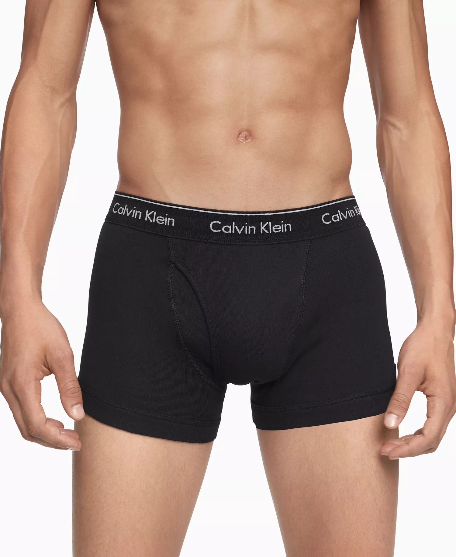 Men's 5-Pack Cotton Classic Trunk Underwear - Black - L