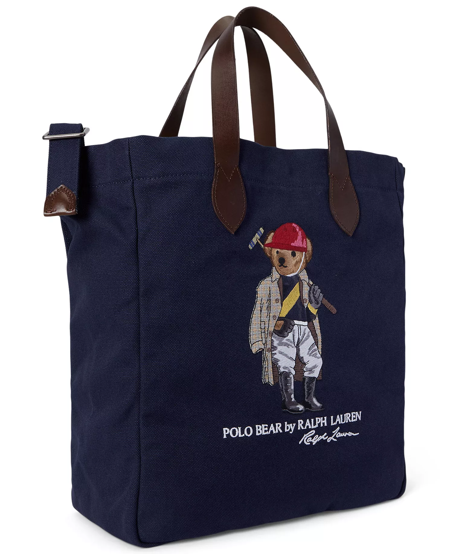 Men's Bear Canvas Shopper Tote Bag - Newport Navy - ONE SIZE