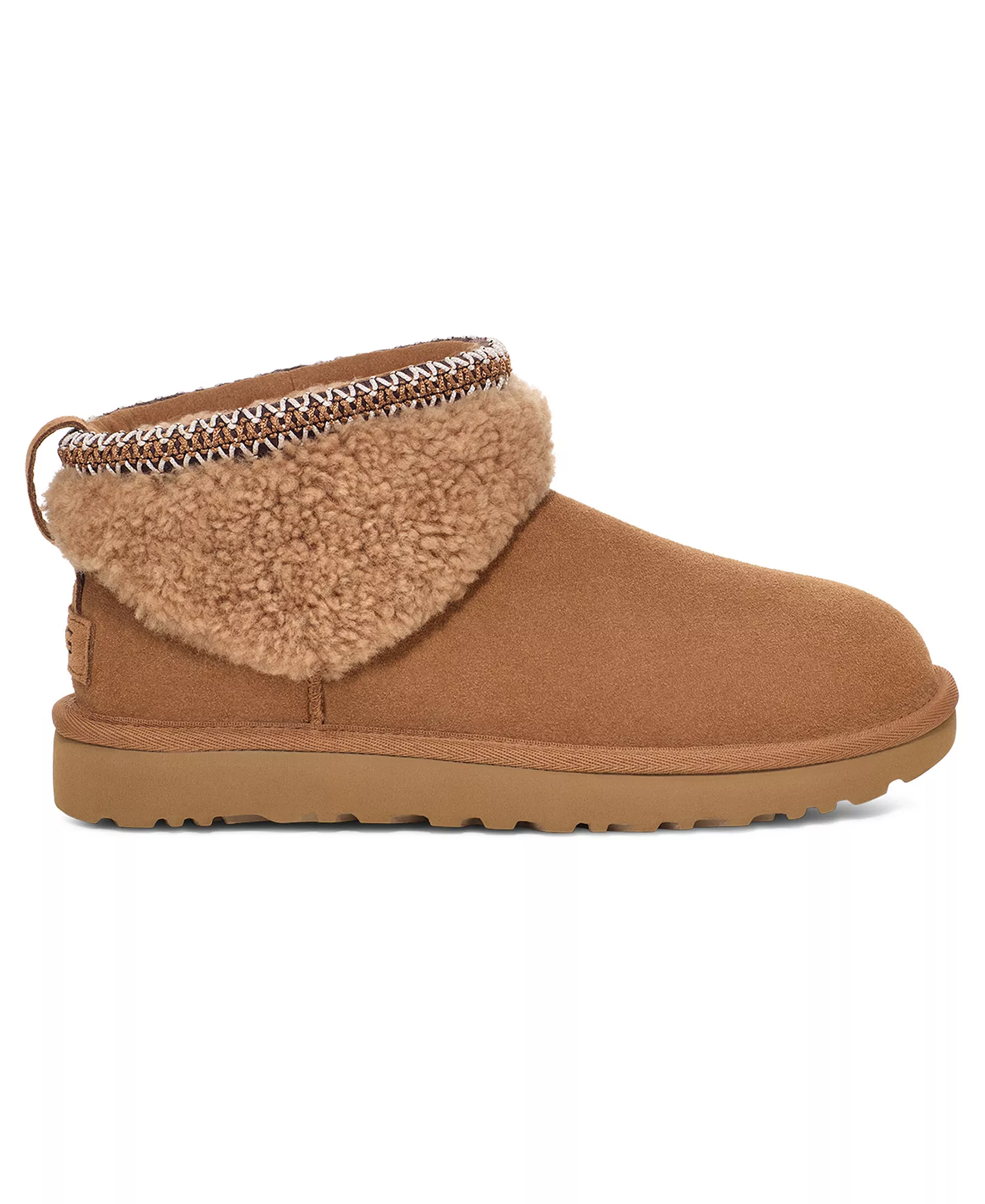 UGG Women's Classic Ultra Mini Max Curly Boots - Chestnut - 10M