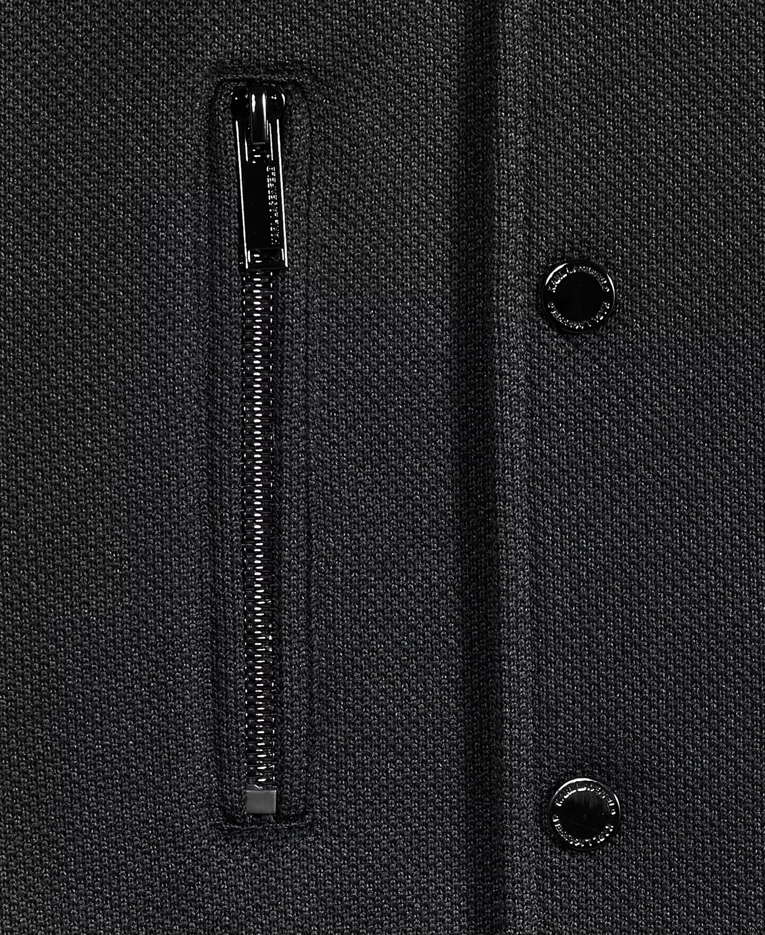 Men's Textured Varsity Zip Bomber Jacket - Black - 2XL