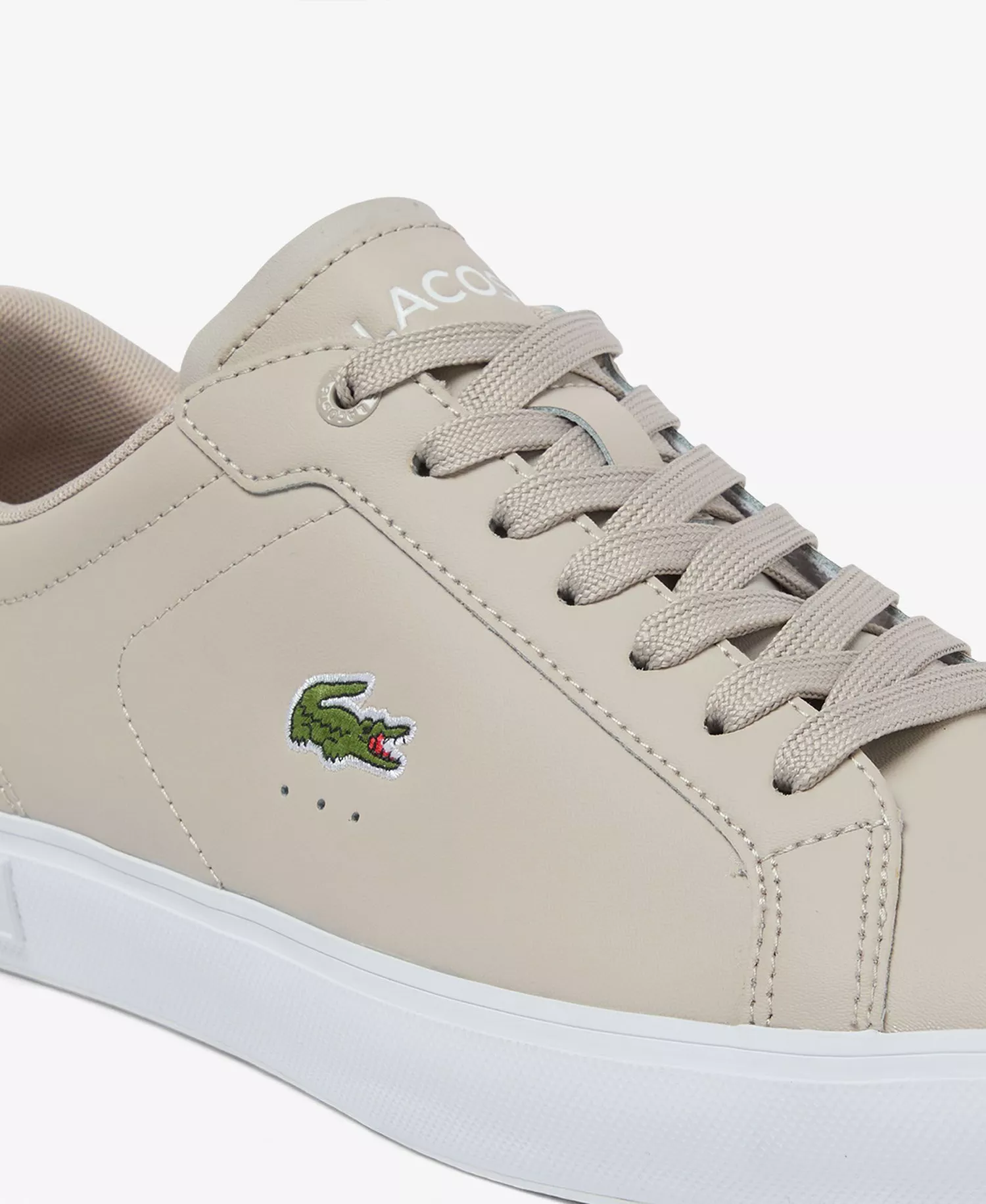 Men's Round-Toe Sneakers - Beige/White - 10.5M