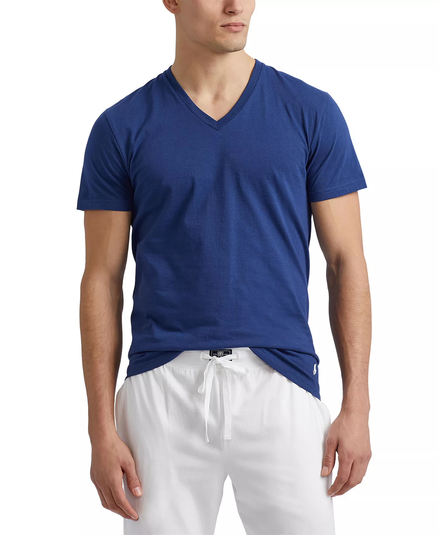 Men's 3-Pack V-Neck Classic Undershirts - Andover / Bali Blue / Cruise Navy - L