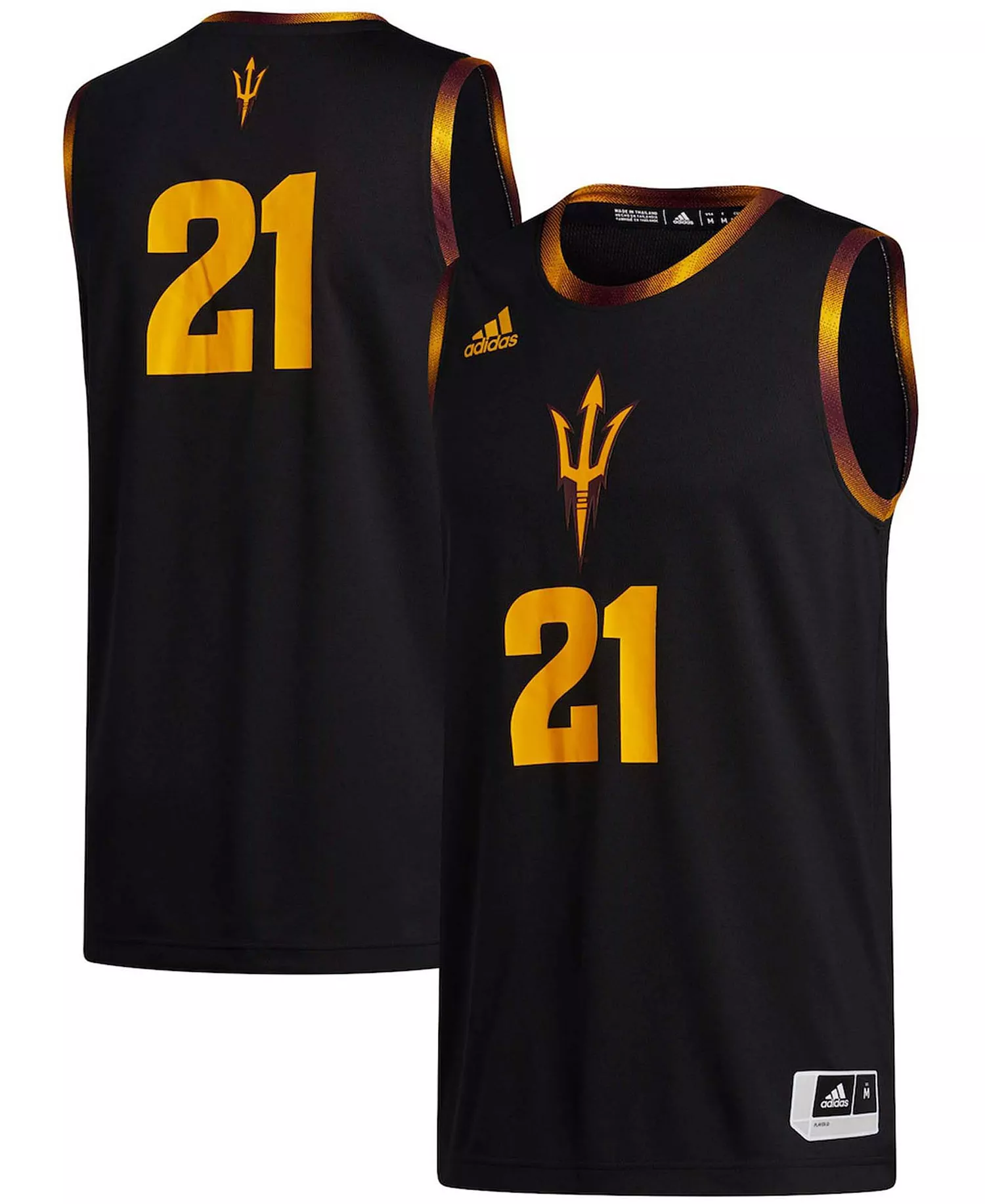 Men's #21 Black Arizona State Sun Devils Swingman Jersey - Black - S