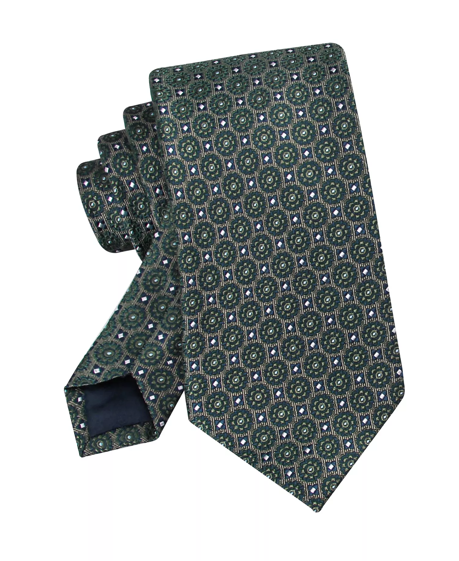 Men's Molly Medallion Classic Tie - Green - ONE SIZE