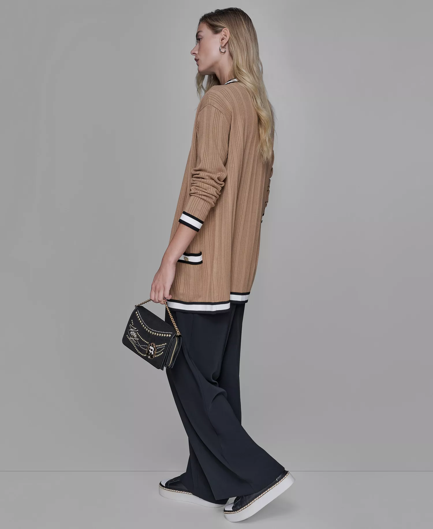 Petite V-Neck Cardigan Sweater - Cartouche - P/L