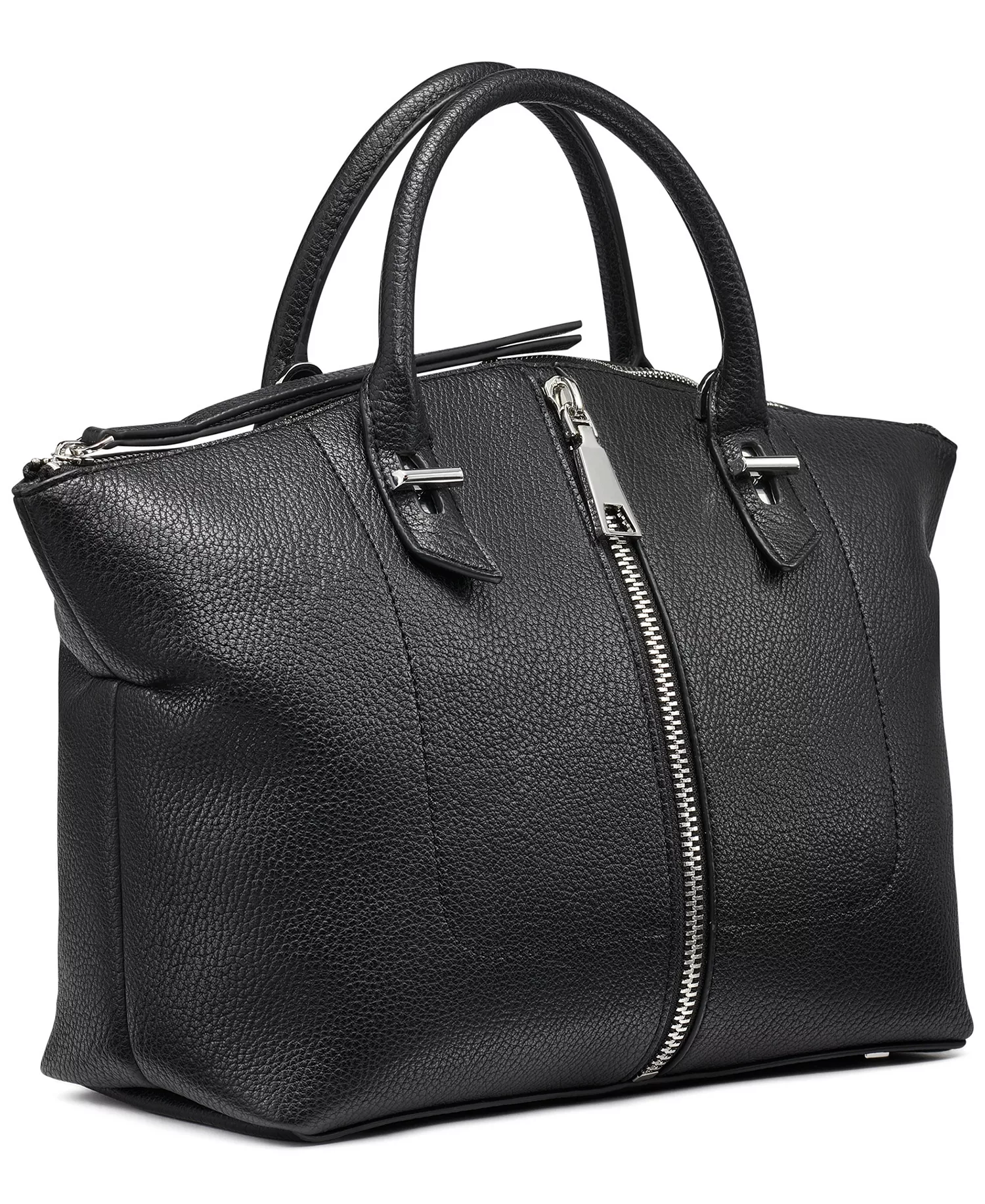 Women's Zinna Small Satchel Bag - Black/Silver - ONE SIZE