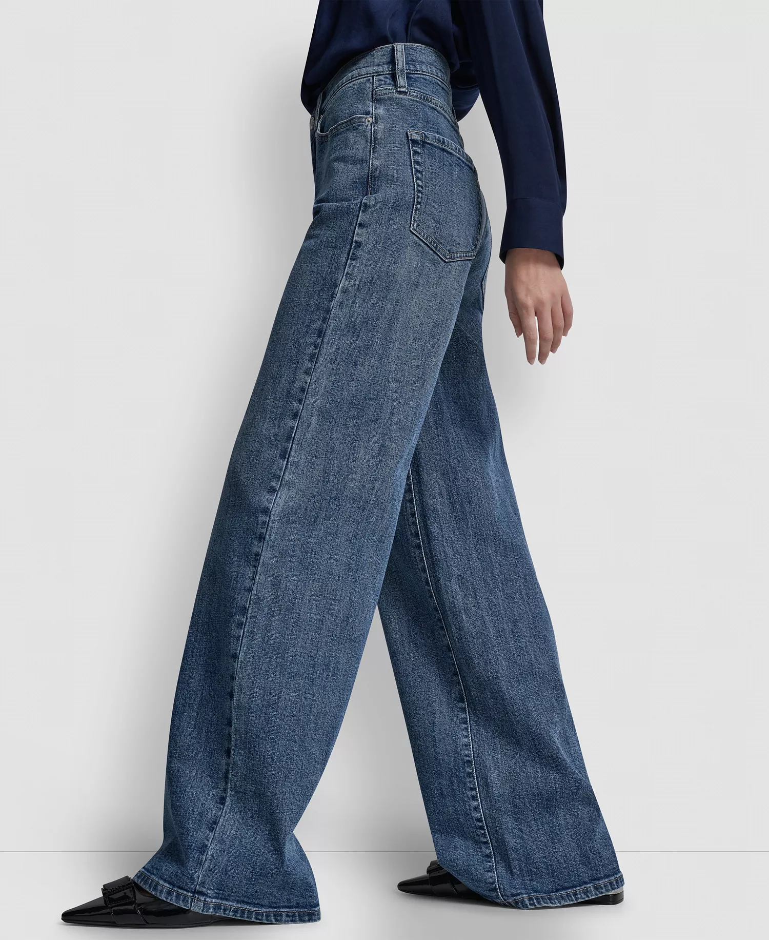 Petite High-Rise Modern Wide Leg Jeans - Amsterdam - 24P