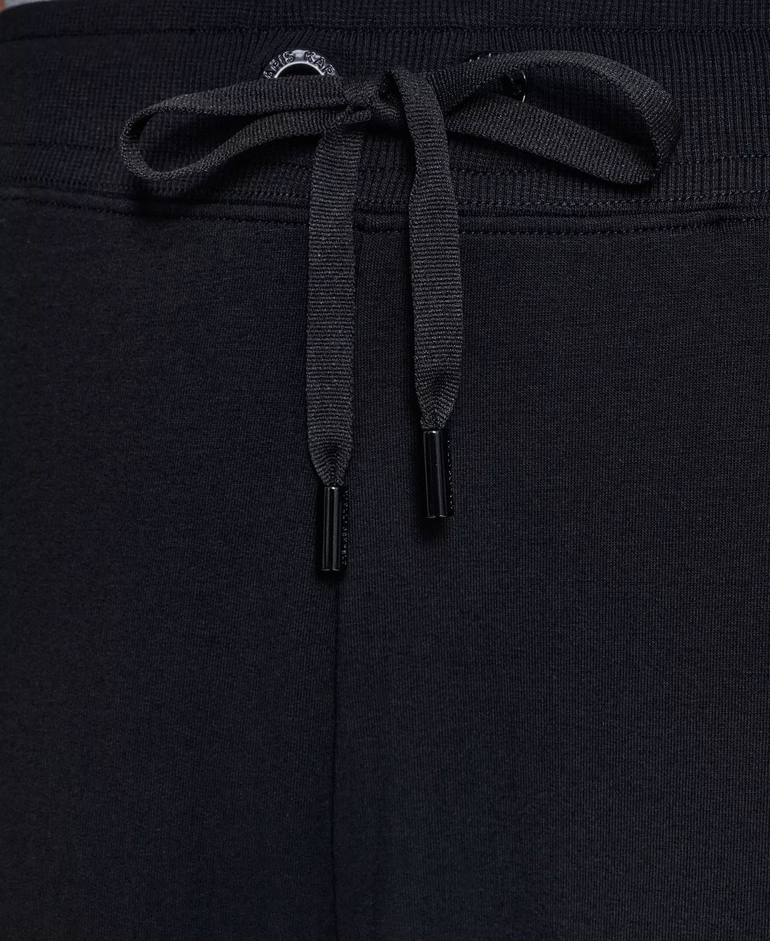 Women's Pearl Trim Mid Rise Track Pants - Black - L