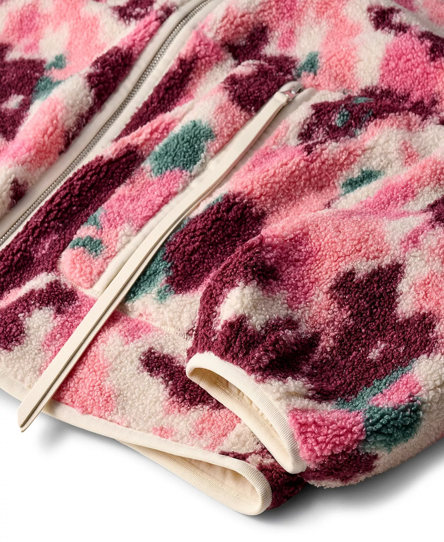 UGG Women's Full-Zip Plush Fleece Jacket - Abstract Multi - L