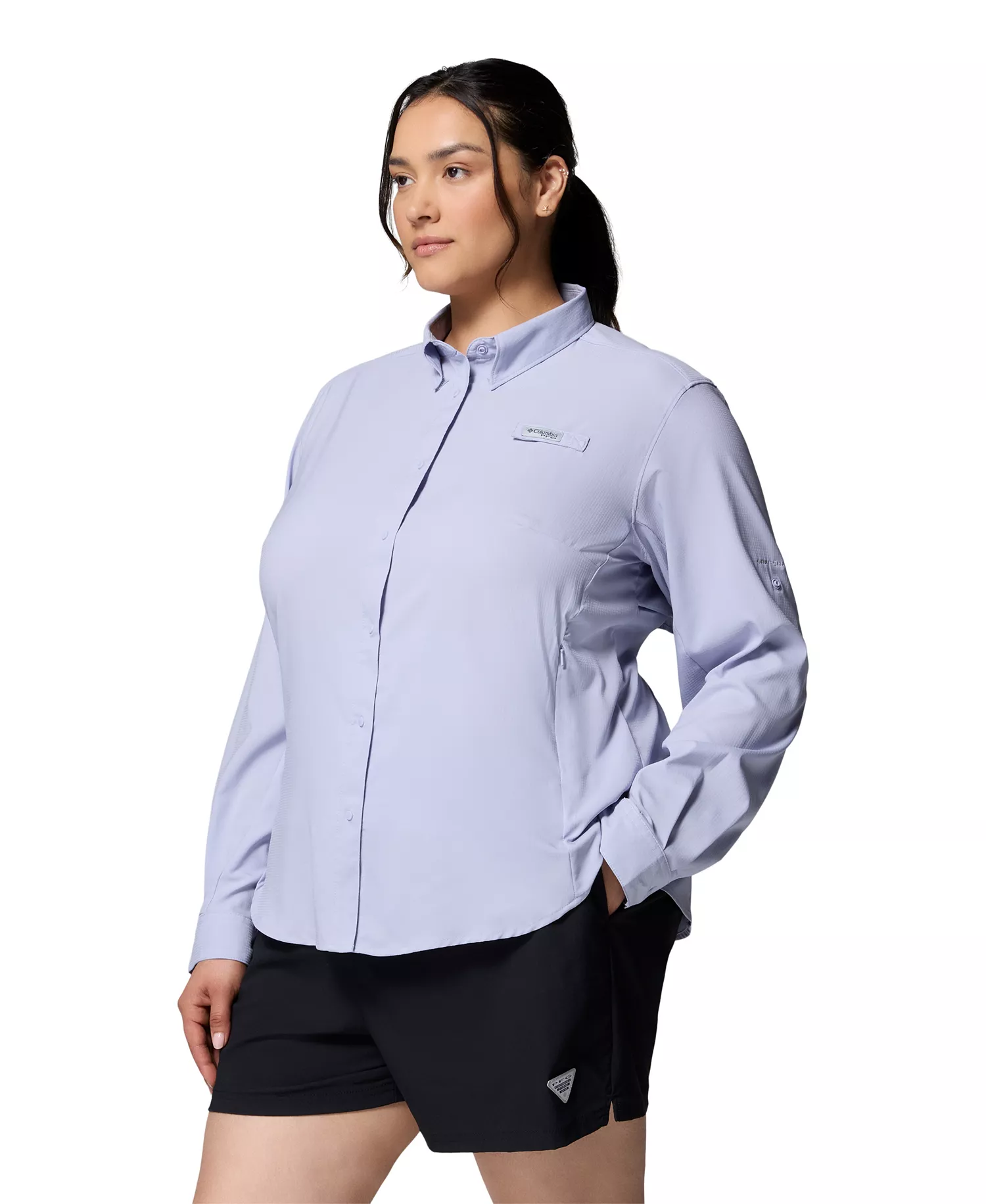 Plus Size Tamiami Long Sleeve Shirt - Twilight - 1X