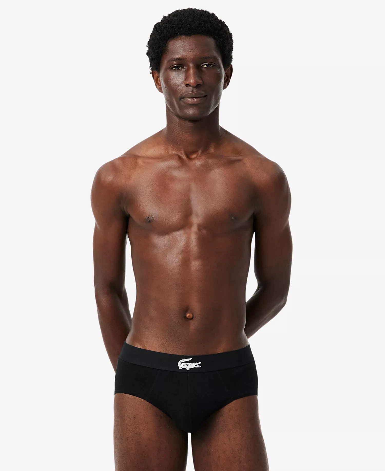 Men's Regular-Fit Briefs, 3-Pack - Black - L