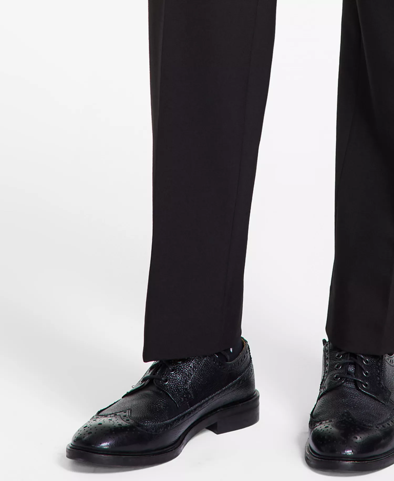 Men's Modern-Fit Bi-Stretch Suit - Black Solid - 36R