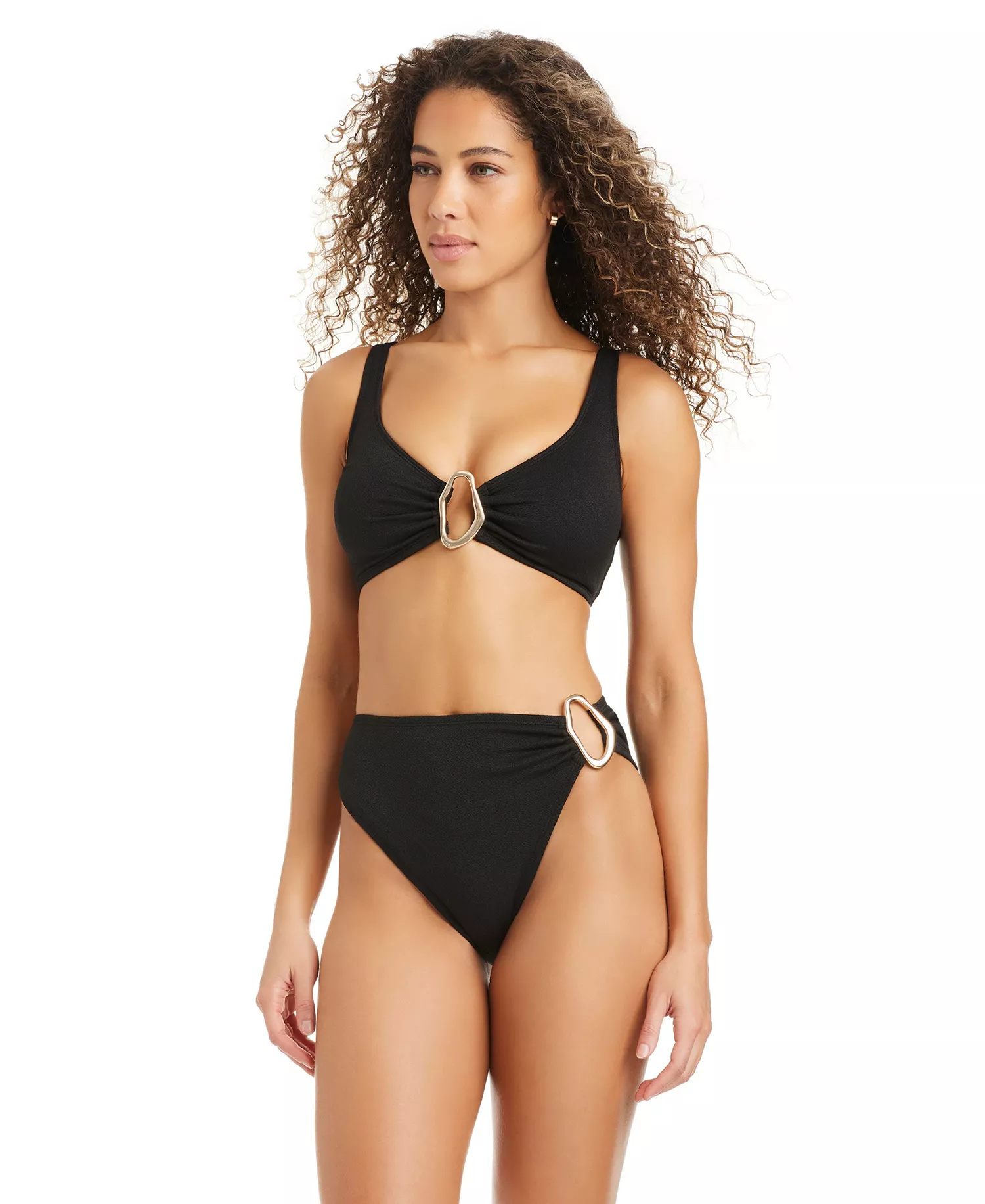 Women's Center Of Attention Over-The-Shoulder Bralette, Macy's Exclusive - Black - L