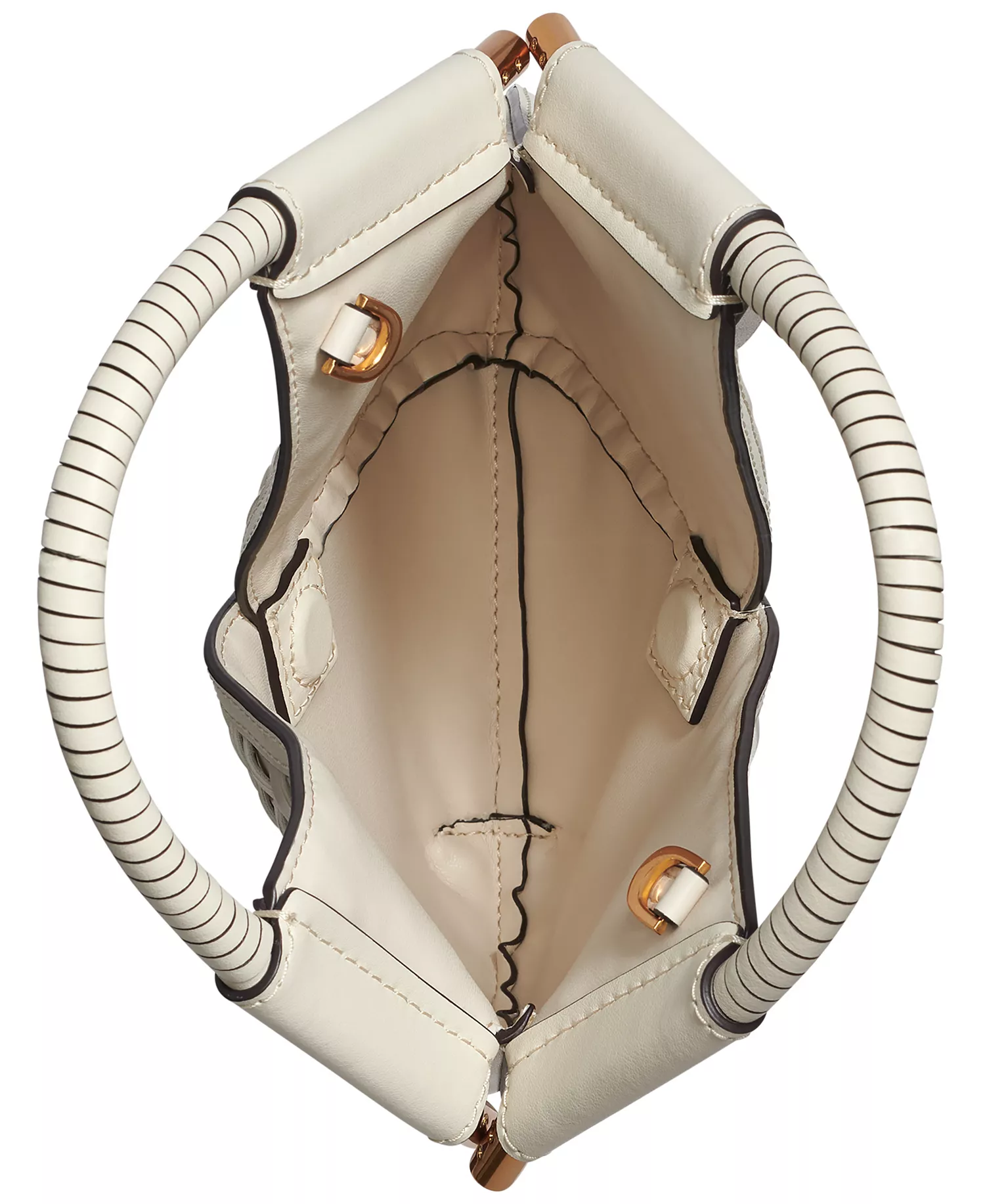 Baldwin Woven Grommet Crossbody Bag - Bone - No Size