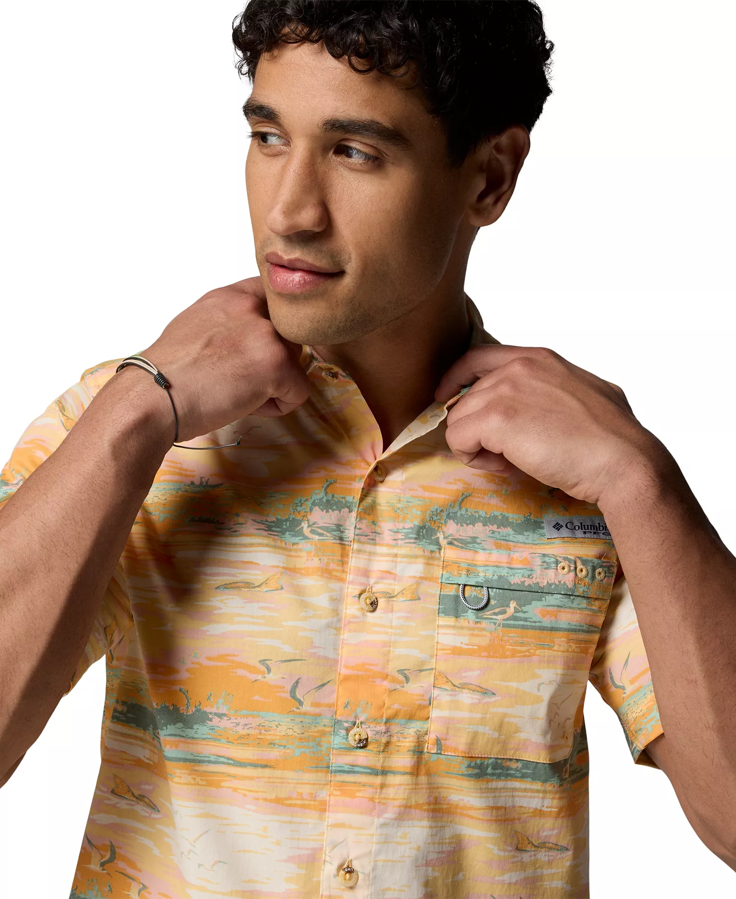 Men's Wild Cast Camp Shirt - Cocoa butter - L