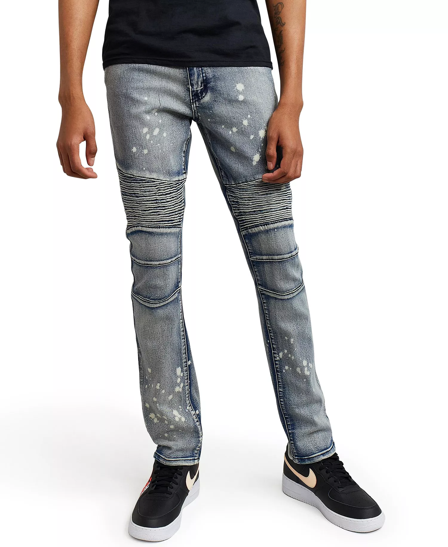 Men's Big and Tall Touch Up Skinny Jeans - Blue - 44