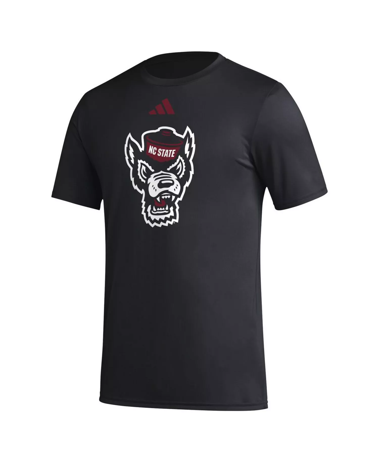 Men's Black NC State Wolfpack Primary Locker Logo Pre-Game AEROREADY T-Shirt - Black - 2XL