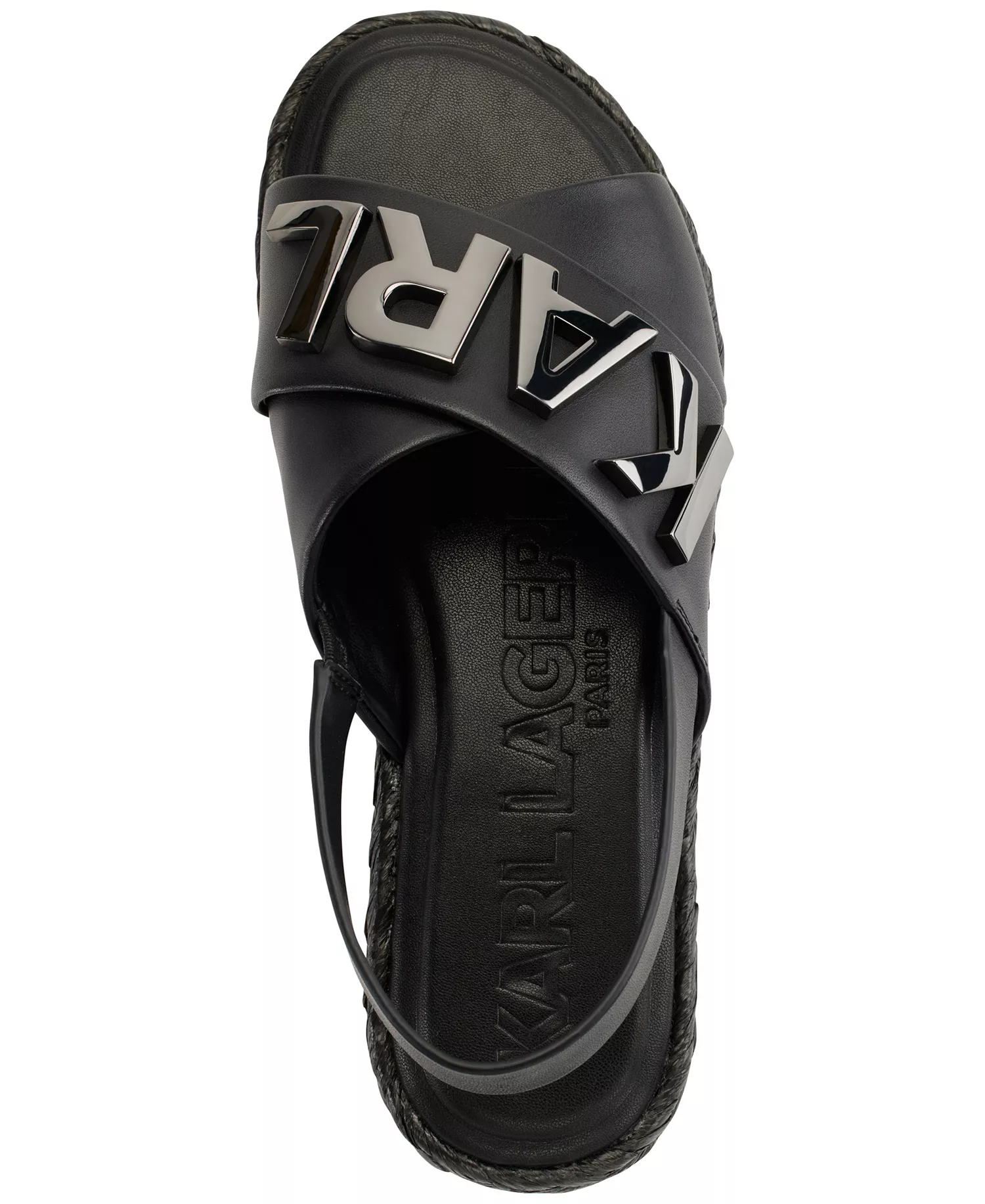 Women's Charla Slingback Espadrille Sandals - Black - 5M