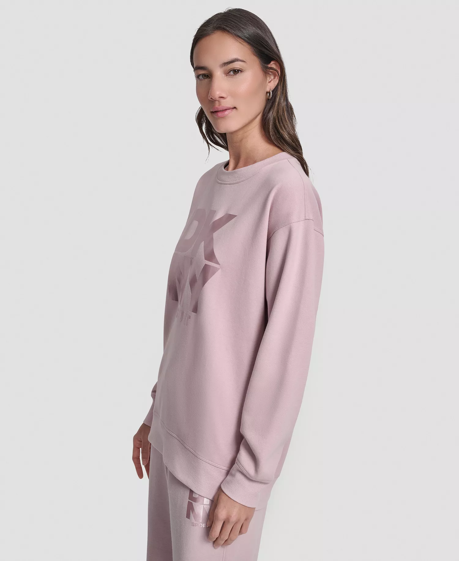 Women's Transfer Logo Crew Neck Sweatshirt - Allure - M