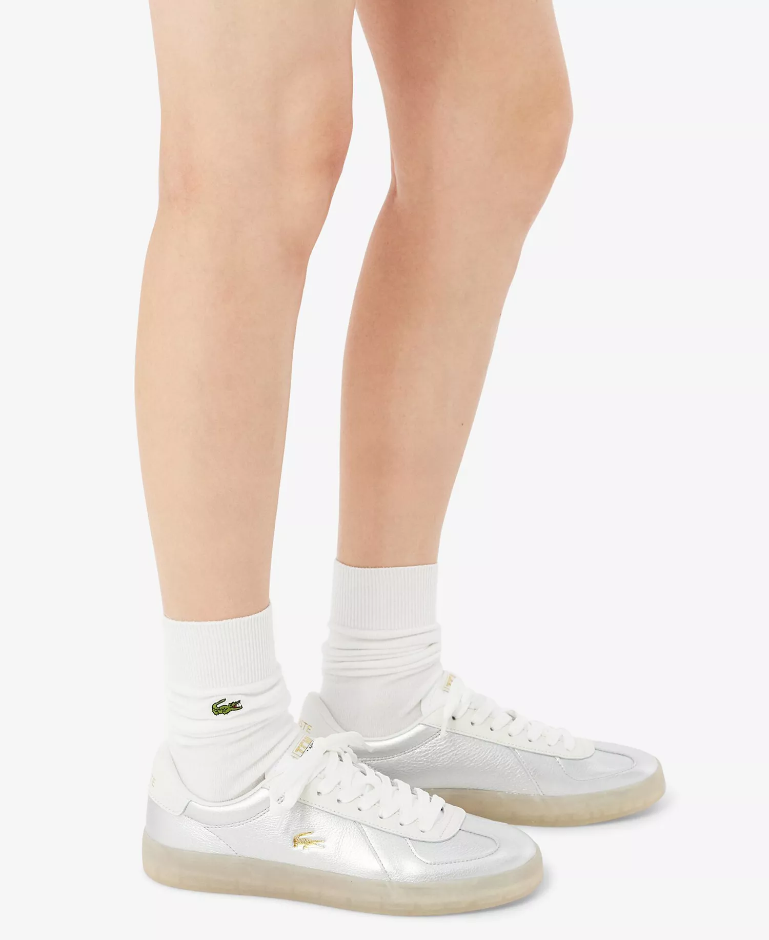 Men's Baseshot Pro 2 Lace-Up Sneakers - Silver - 10M