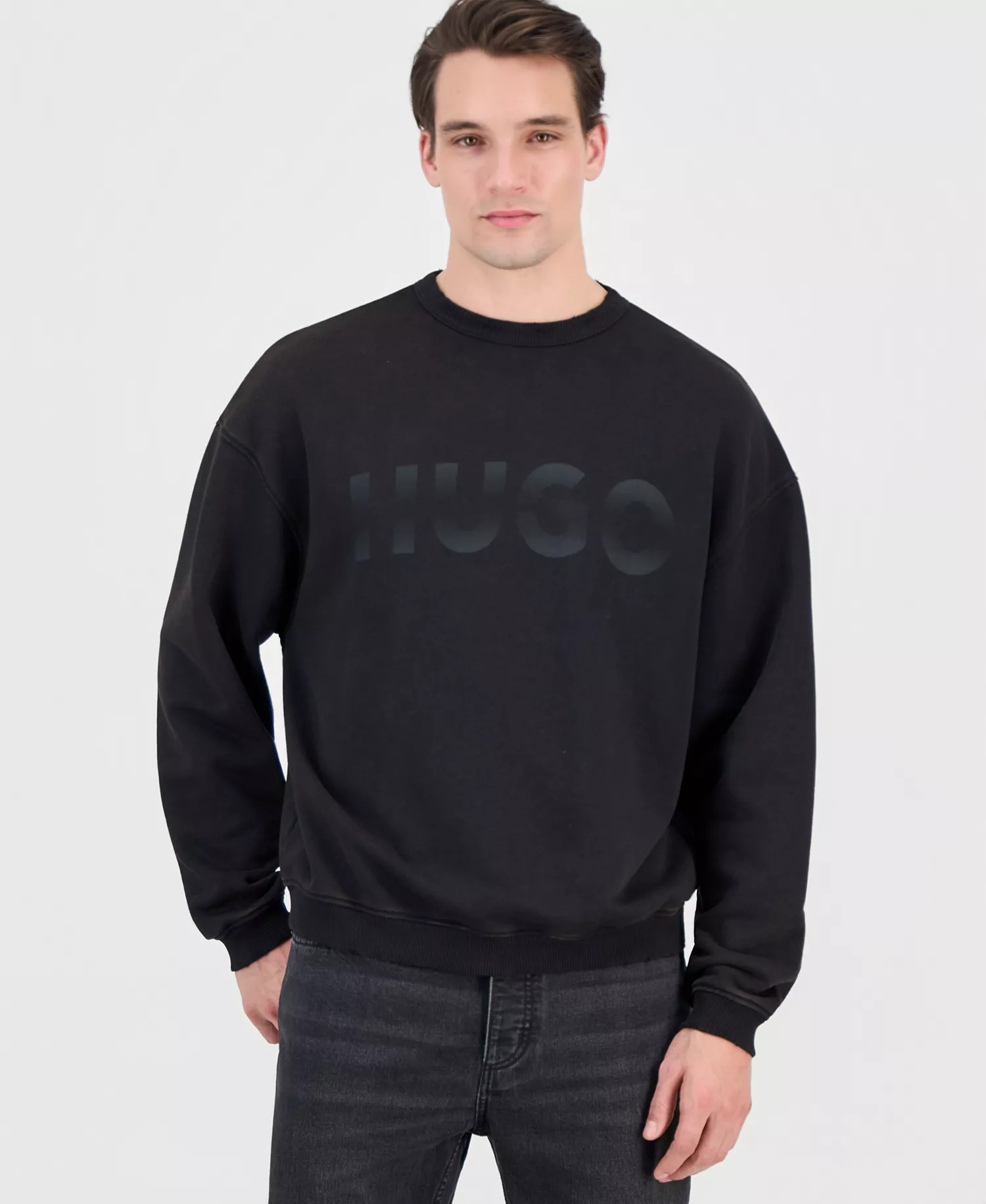 Men's Nenzyew Cotton Logo Crewneck Sweatshirt - Medium Gray - 2XL