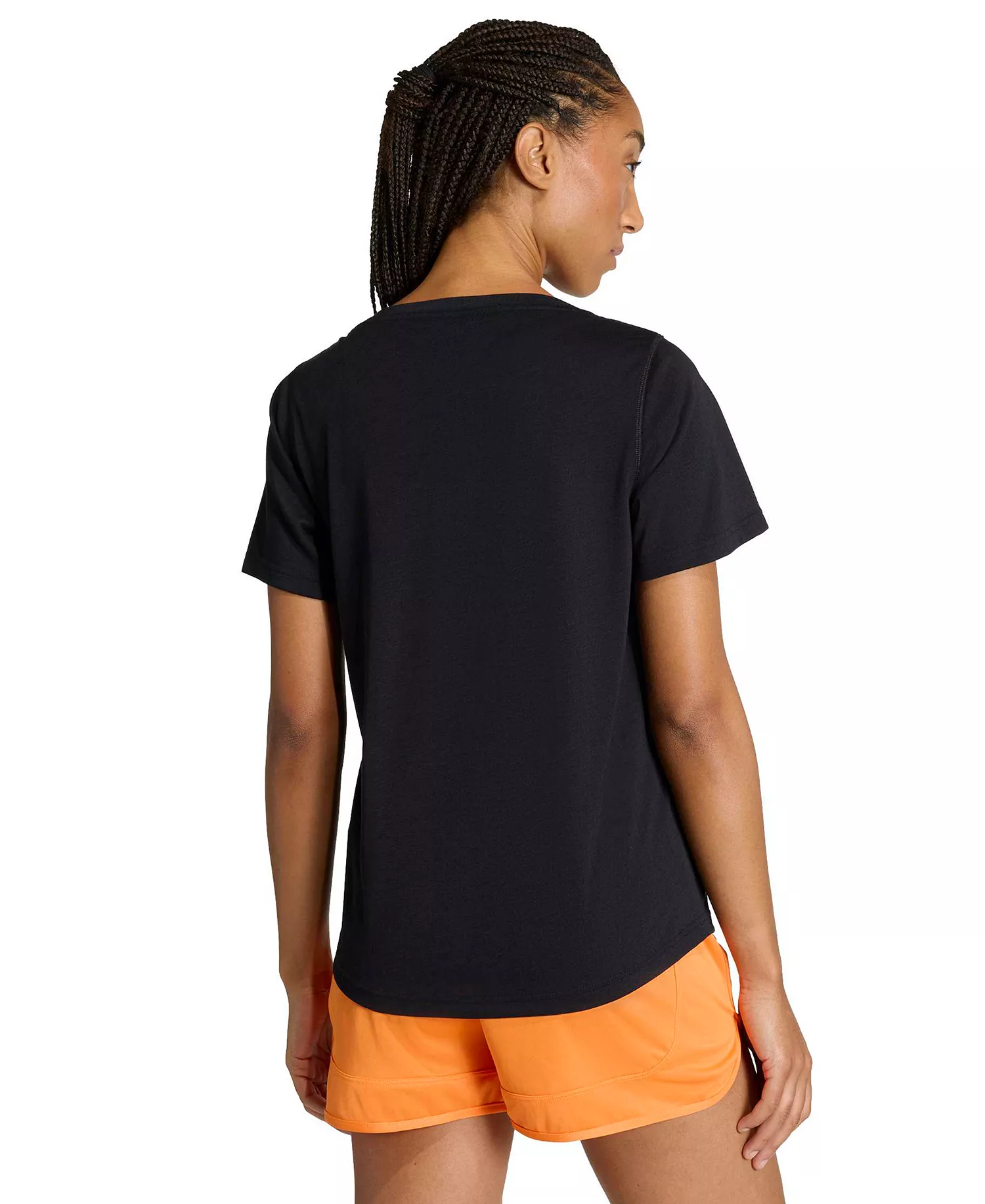 Women's Workout Essentials Seamless Scoop Neck T-Shirt - Black - 2XL