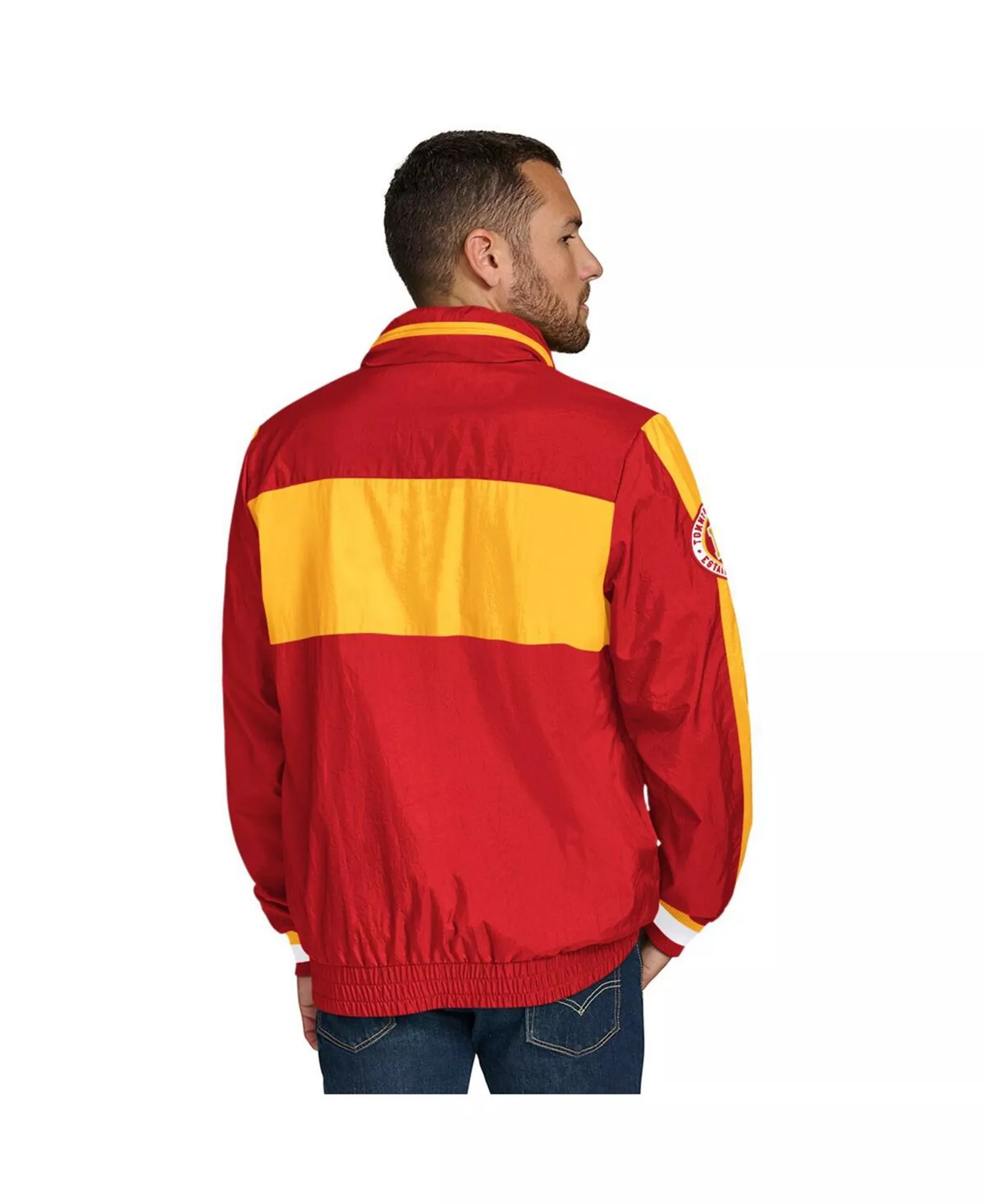Men's Red Kansas City Chiefs Gael Lightweight Half-Zip Hoodie Jacket - Red - L