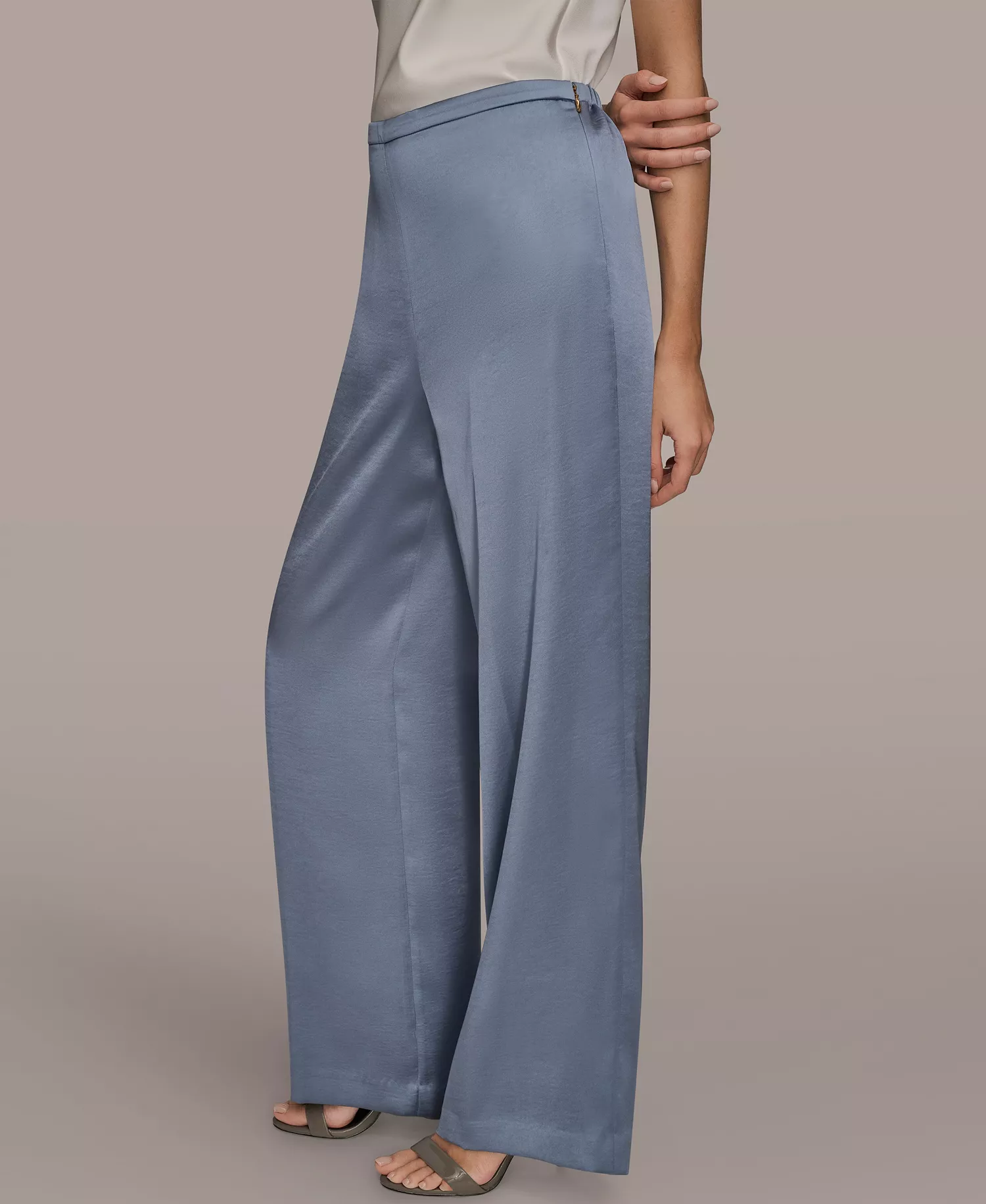 Women's Wide Leg Pull-On Pants - Tempest - L