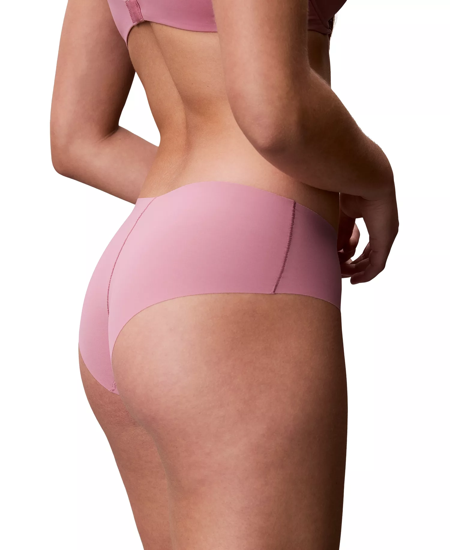 Women's Invisibles Hipster Underwear 3-Pack QD3559 - Black/ Cedar/ Soft Mauve - L