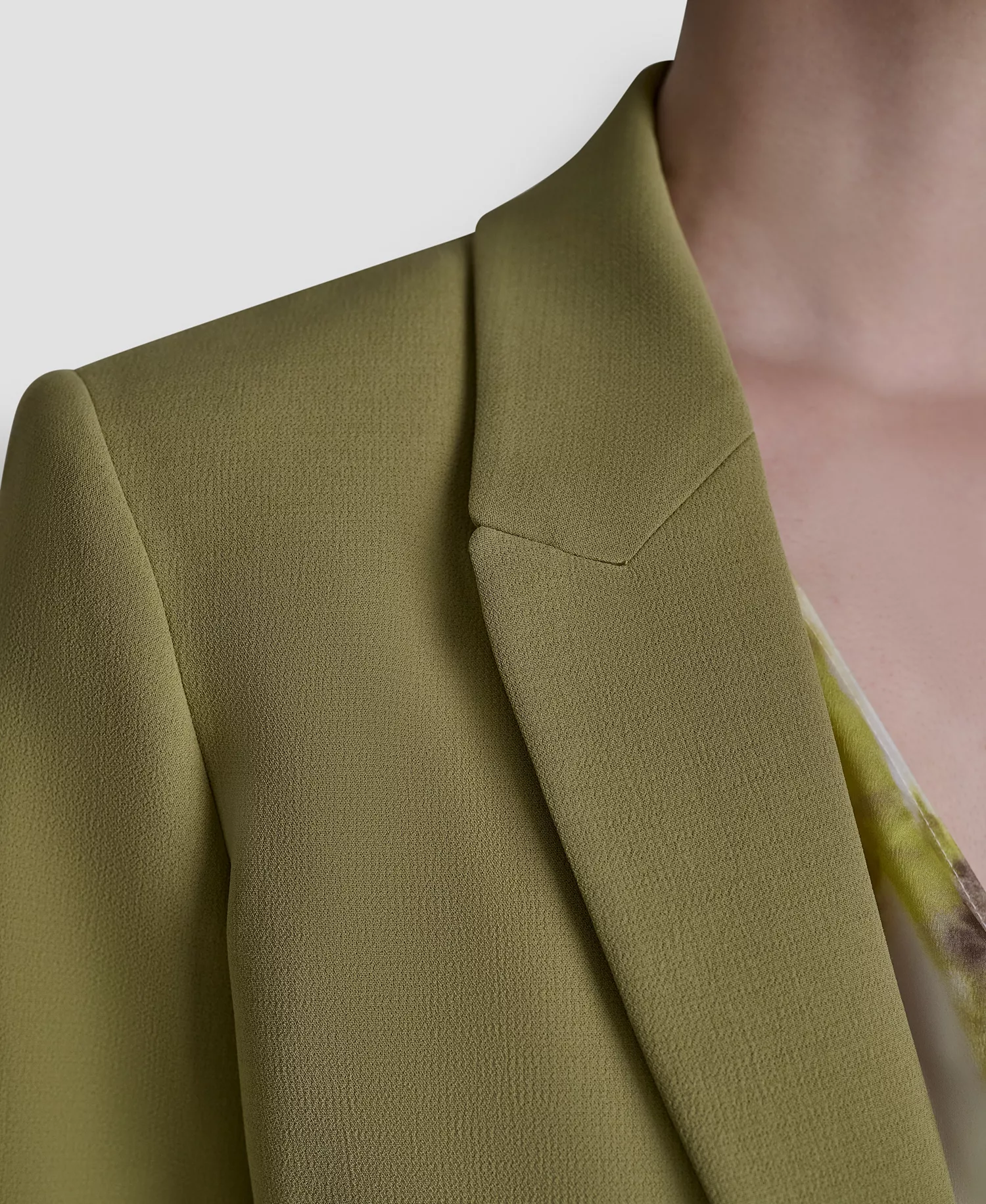 Petite Textured Open Front Blazer - Sage - 0P