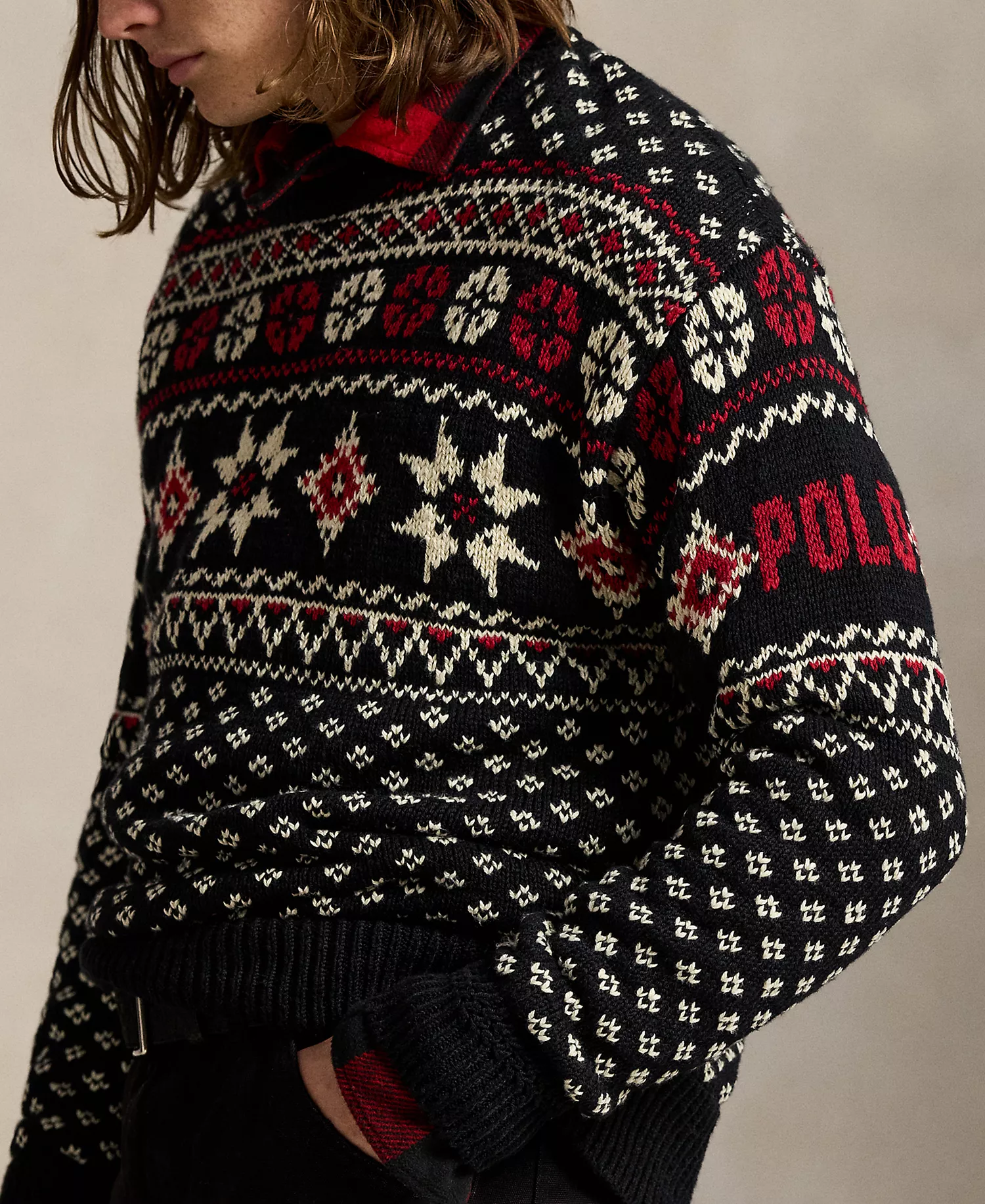 Men's Northwest Passage Long-Sleeve Sweater - Black Combo - 2XL