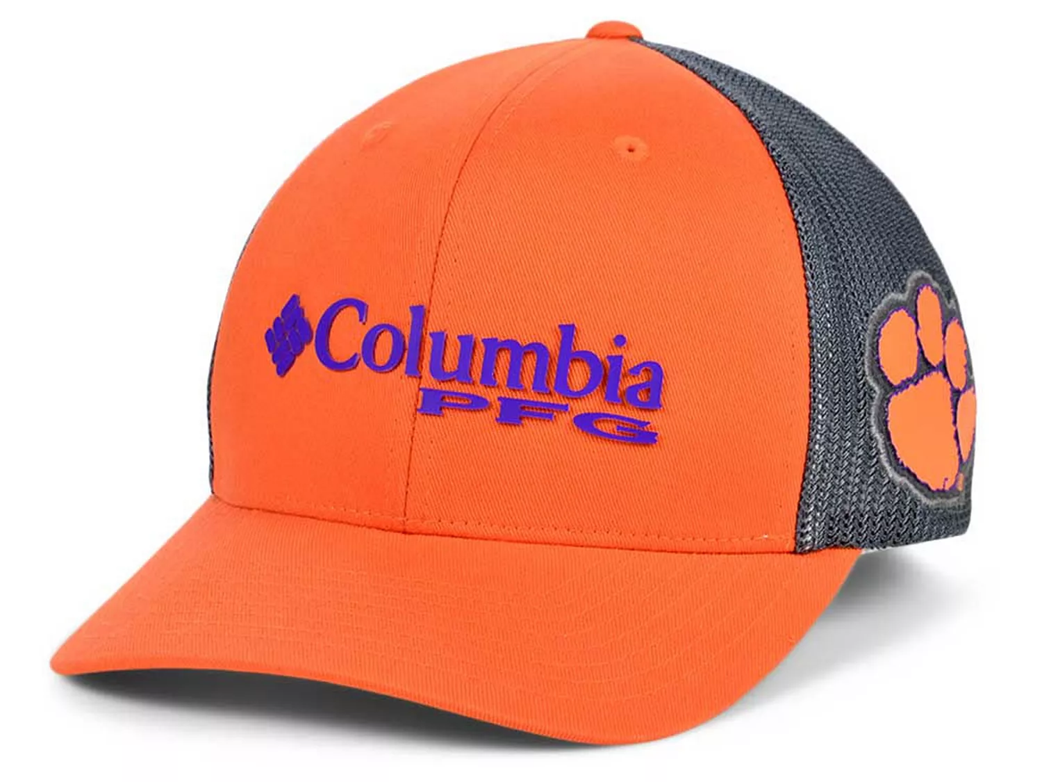 Clemson Tigers PFG Trucker Cap - Orange/Charcoal - Adjustable