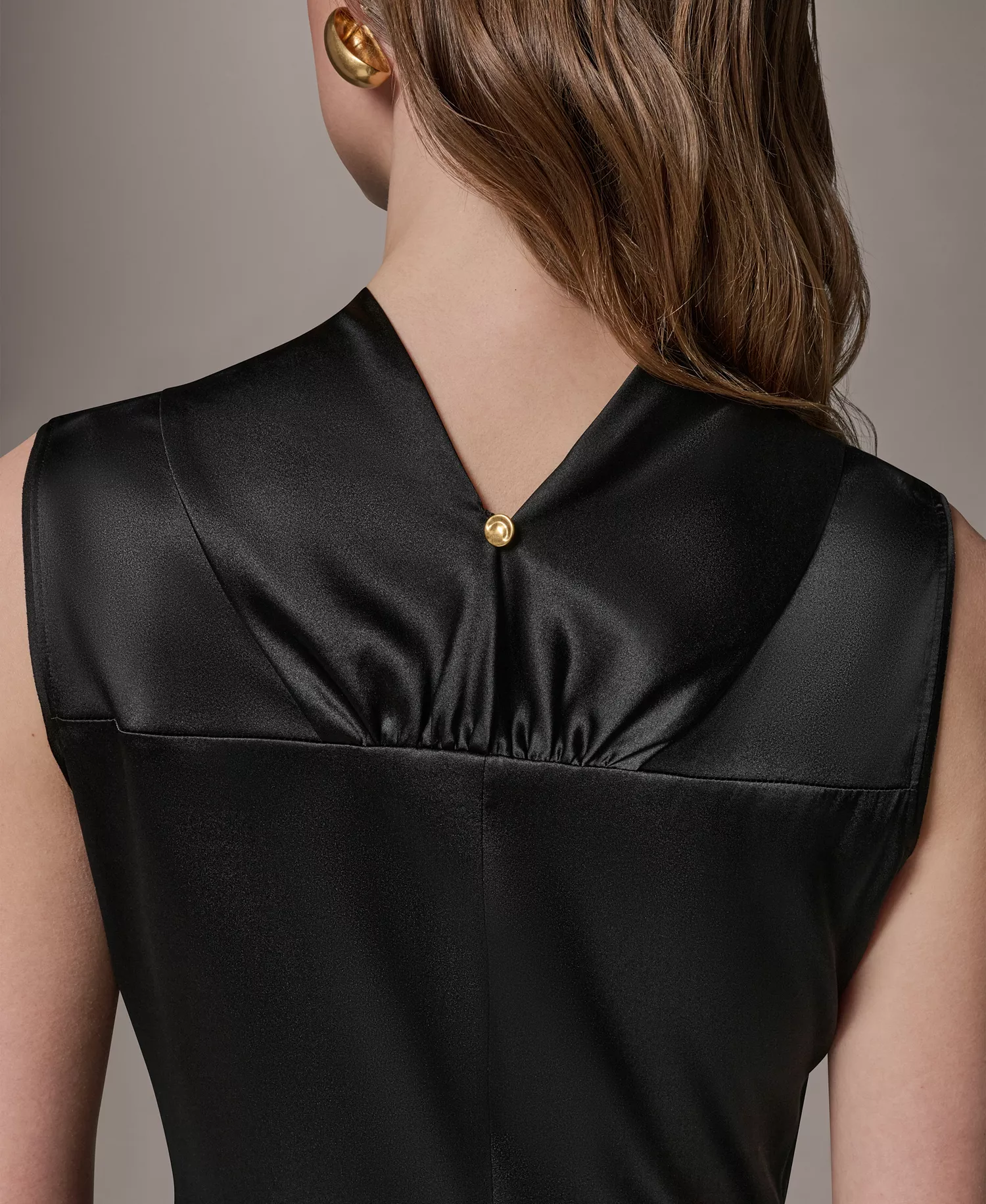 Women's Mock Neck A-Line Dress - Snow Petal - 10