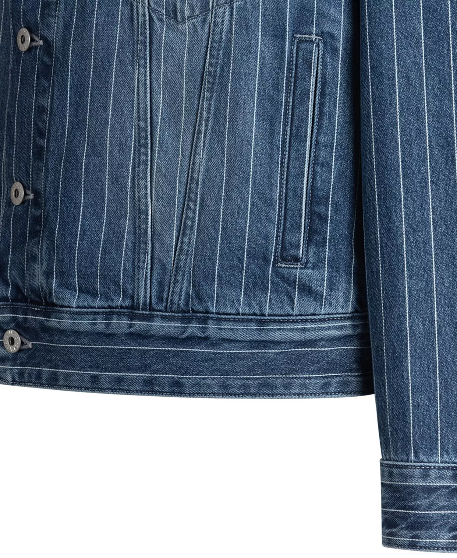 Men's Kirkby Stripe Shirt - Medium Blue - L