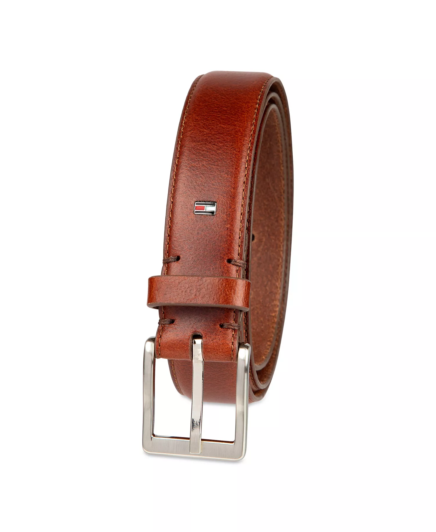 Men's Classic Leather Belt - Tan - L (38-40)