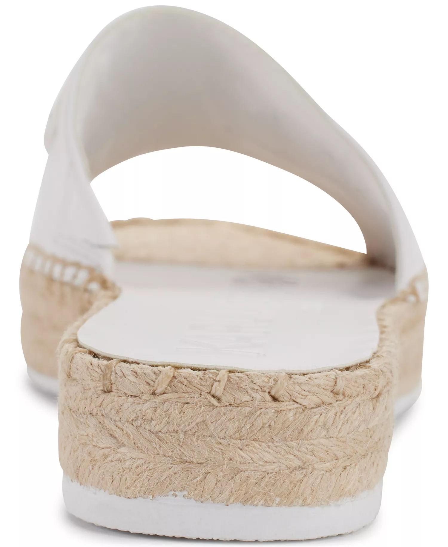Cherie Logo Slip-On Espadrille Platform Slide Sandals - Bright White - 5.5M