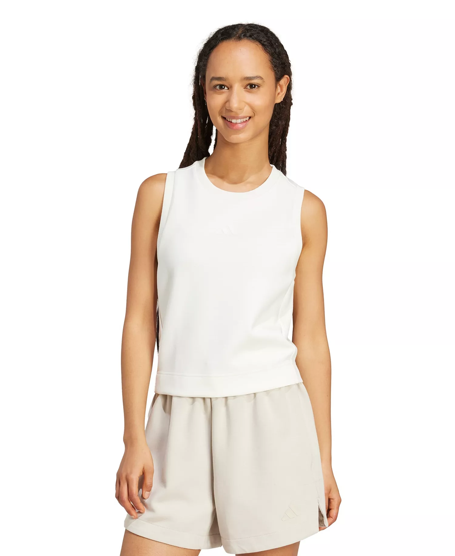 Women's All SZN Soft Lux Tank Top - Off White - 2XL