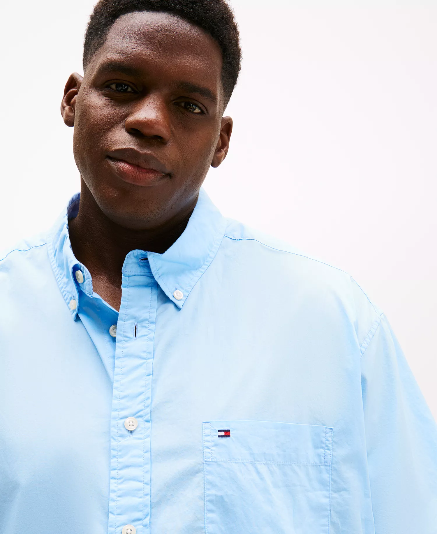 Men's  Big & Tall Maxwell Short-Sleeve Button-Down Shirt   - Blue Bell - 2XB