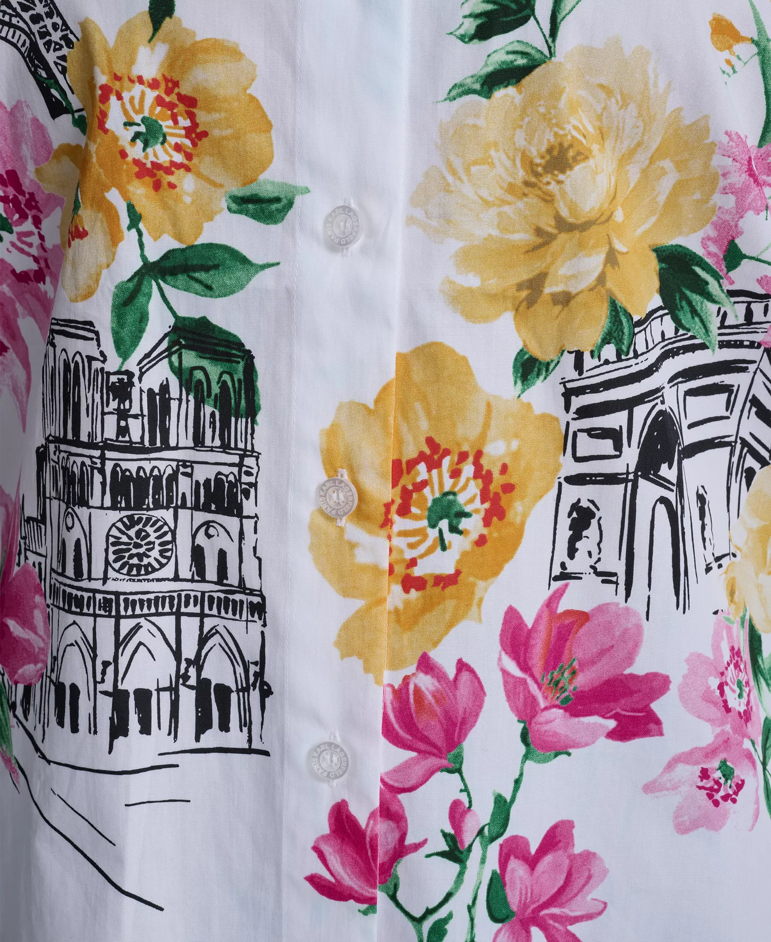 Plus Size Floral Short-Sleeve Top - White - 0X