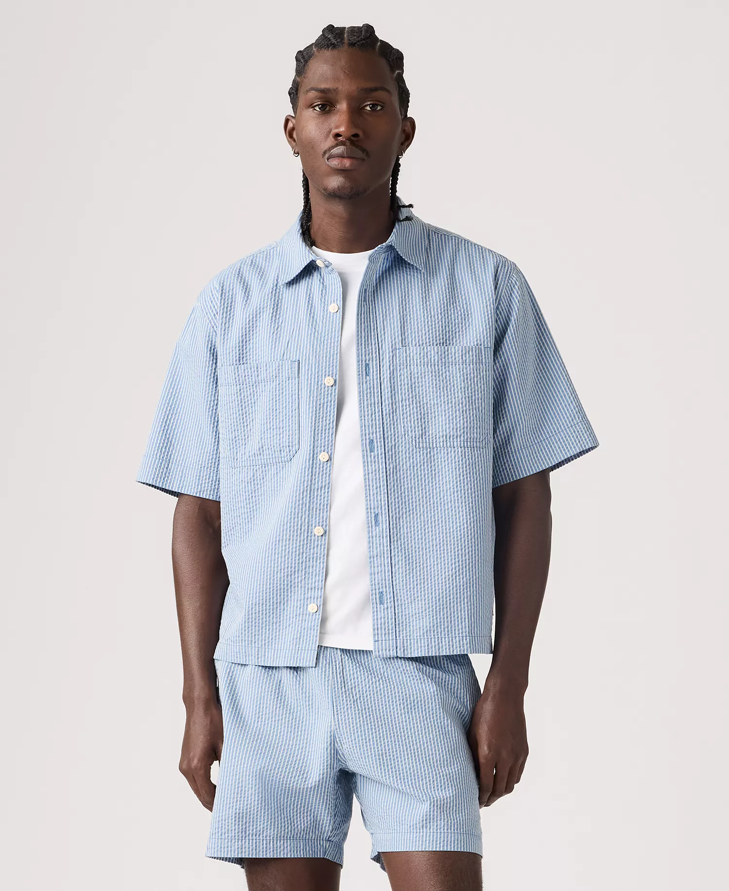 Men's Short-Sleeve Mechanic Boxy Shirt - Quiet Harbor - 2XL