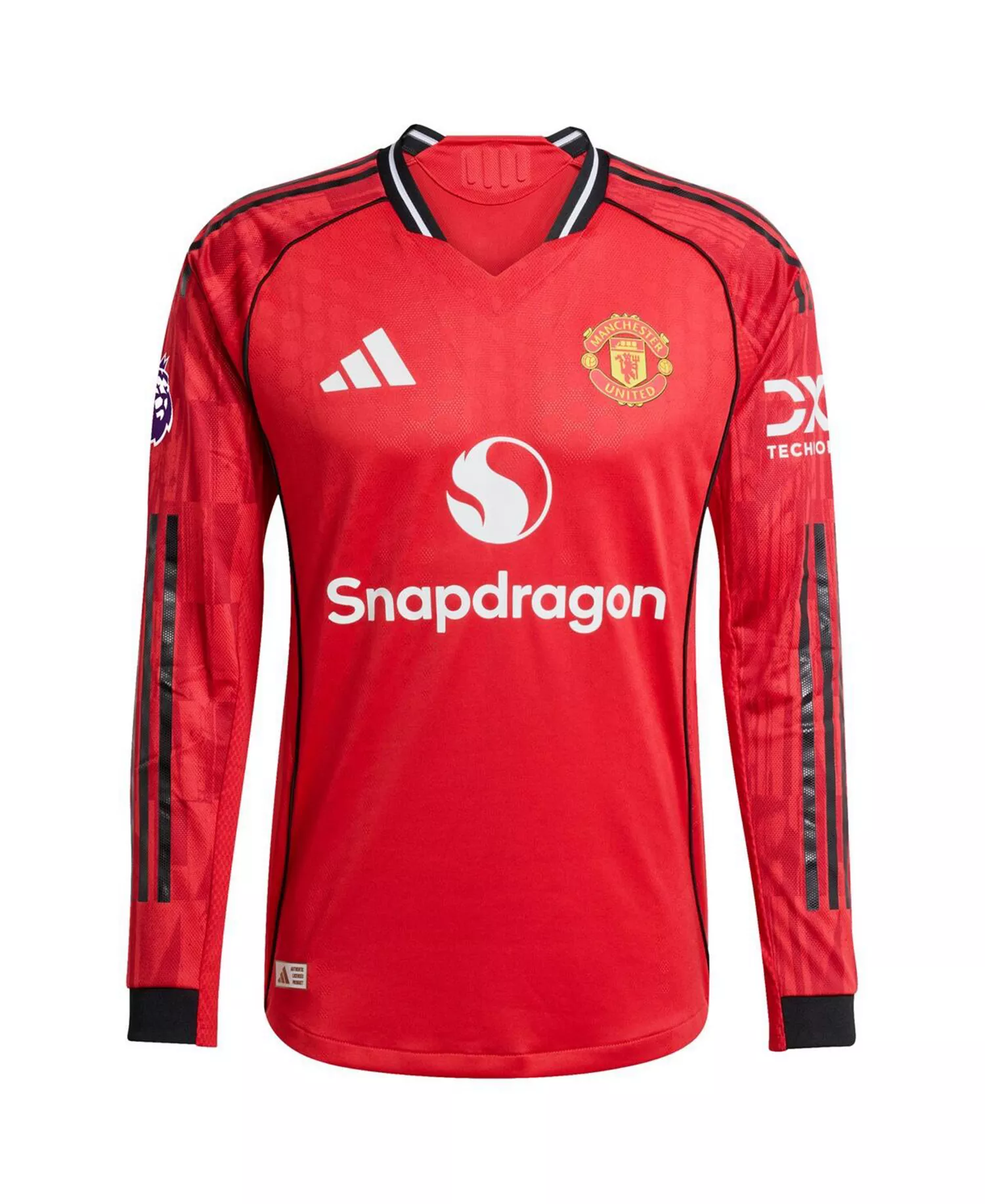 Men's Red Manchester United Home 2025/26 Authentic Player Long Sleeve Jersey - Red - 2XL