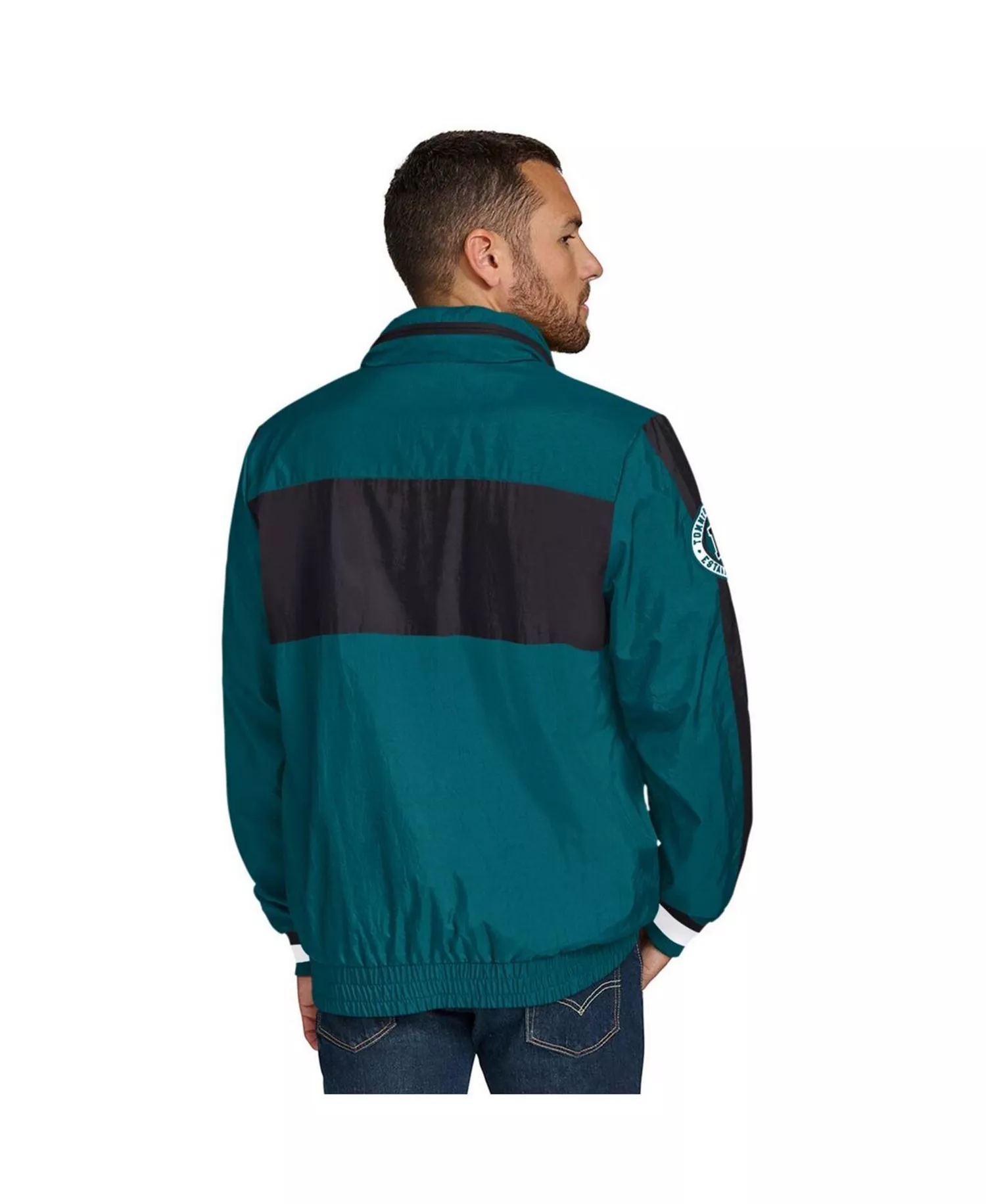 Men's Green Philadelphia Eagles Gael Lightweight Half-Zip Hoodie Jacket - Green - L