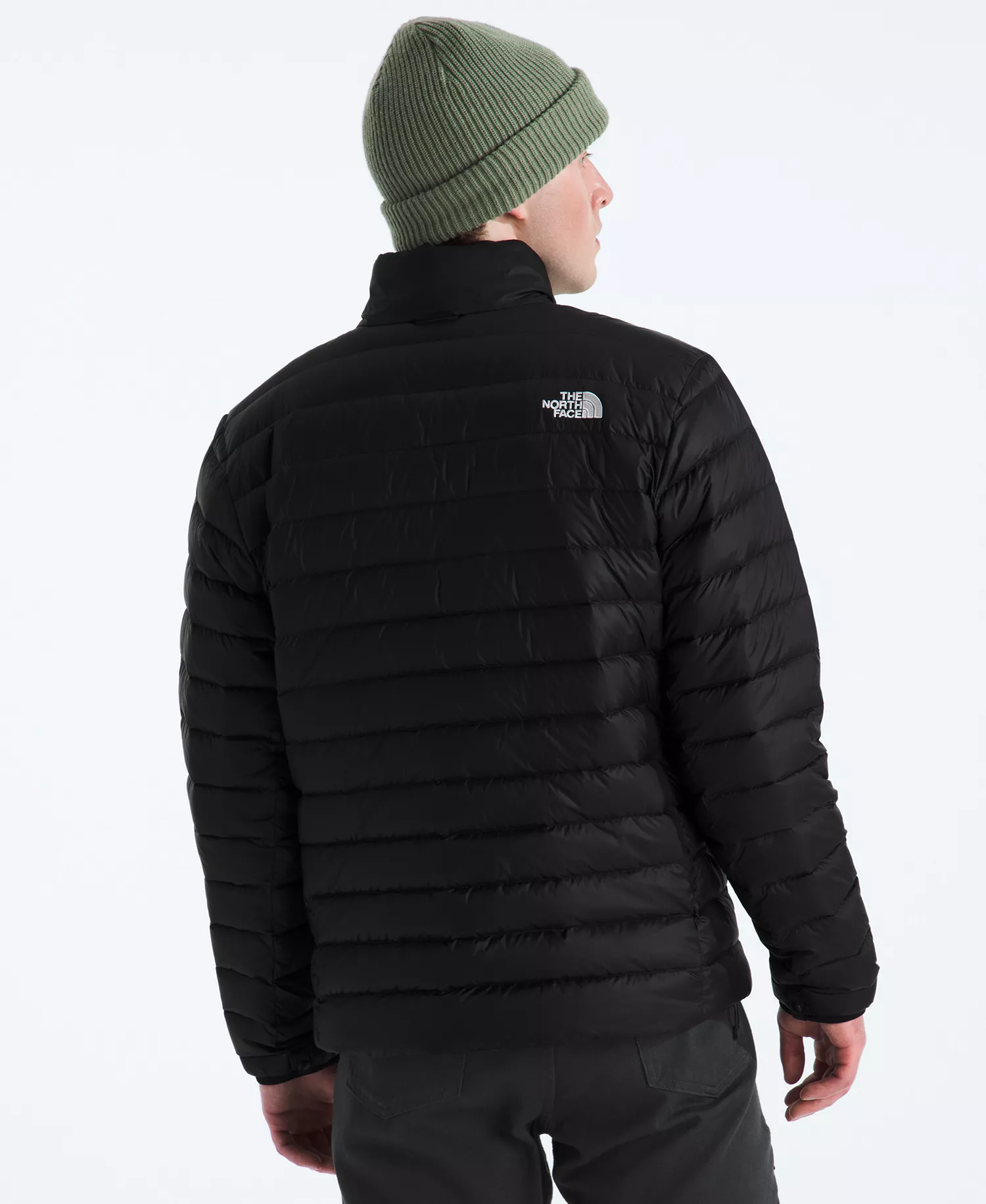 Men's Classic Down Jacket - Black - 2XL
