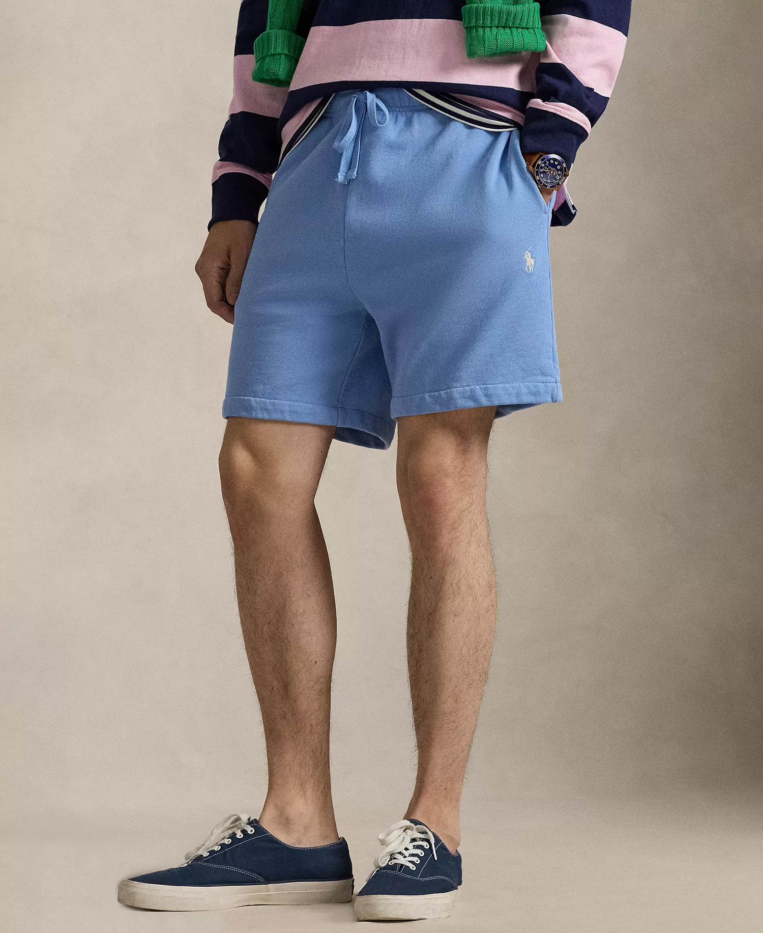 Men's 6.5-Inch Loopback Fleece Shorts - Bristol Blue - 2XL