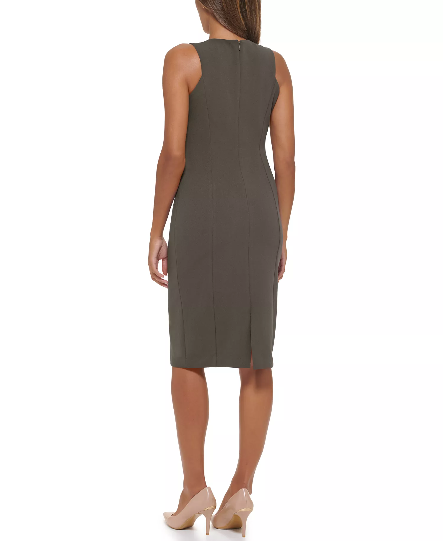 Women's Halter Neck Dress - Caper - 10
