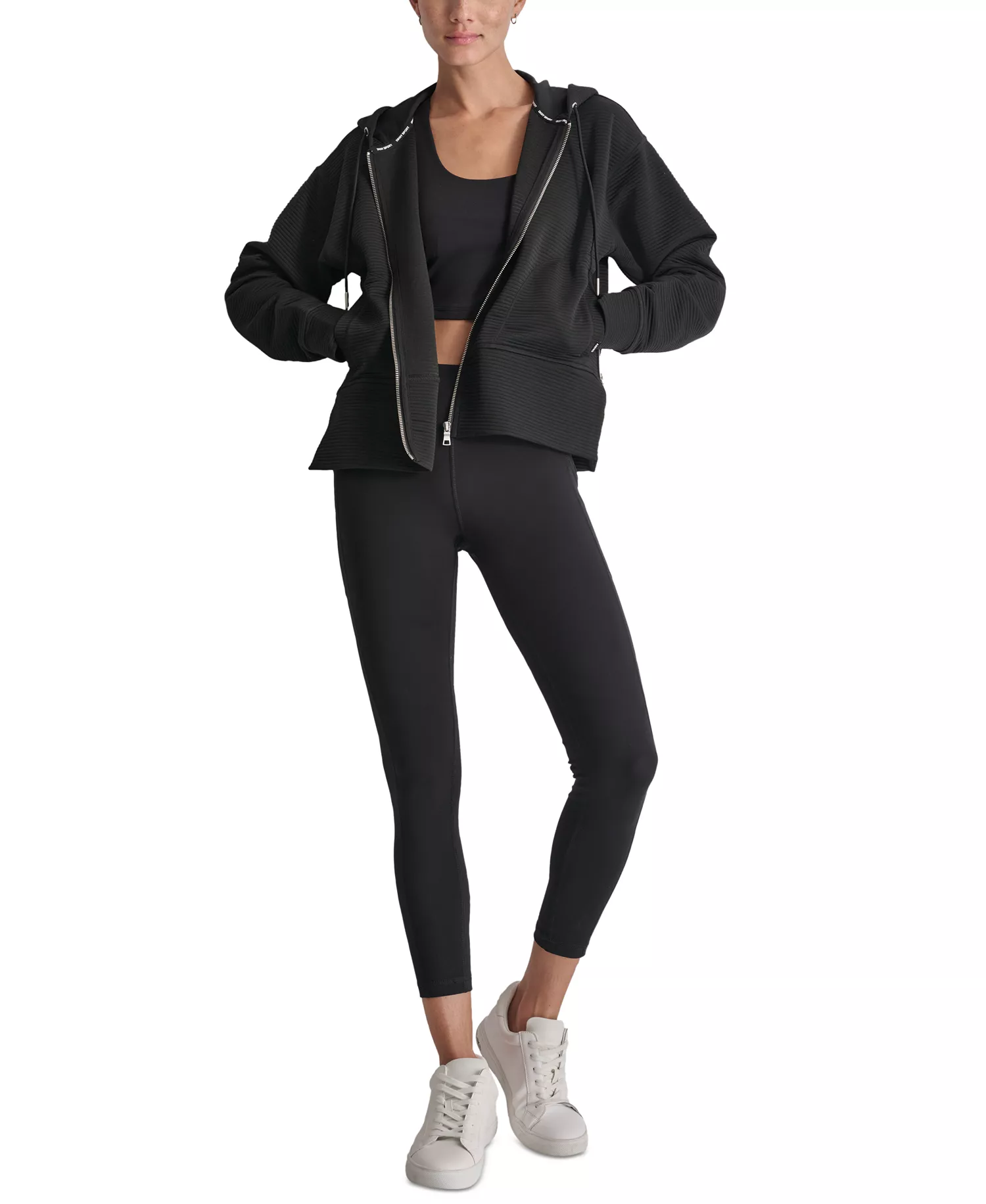 Women's Tech Ottoman Full-Zip Hoodie - Black - L