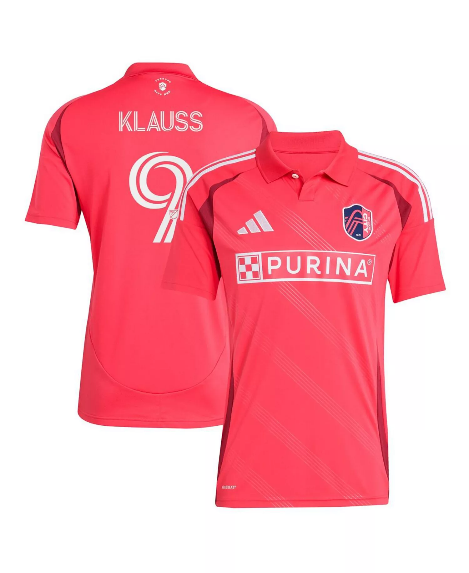 Men's Joao Klauss Red St. Louis City SC 2025 Forever CITY Red Replica Player Jersey - Red - 2XL